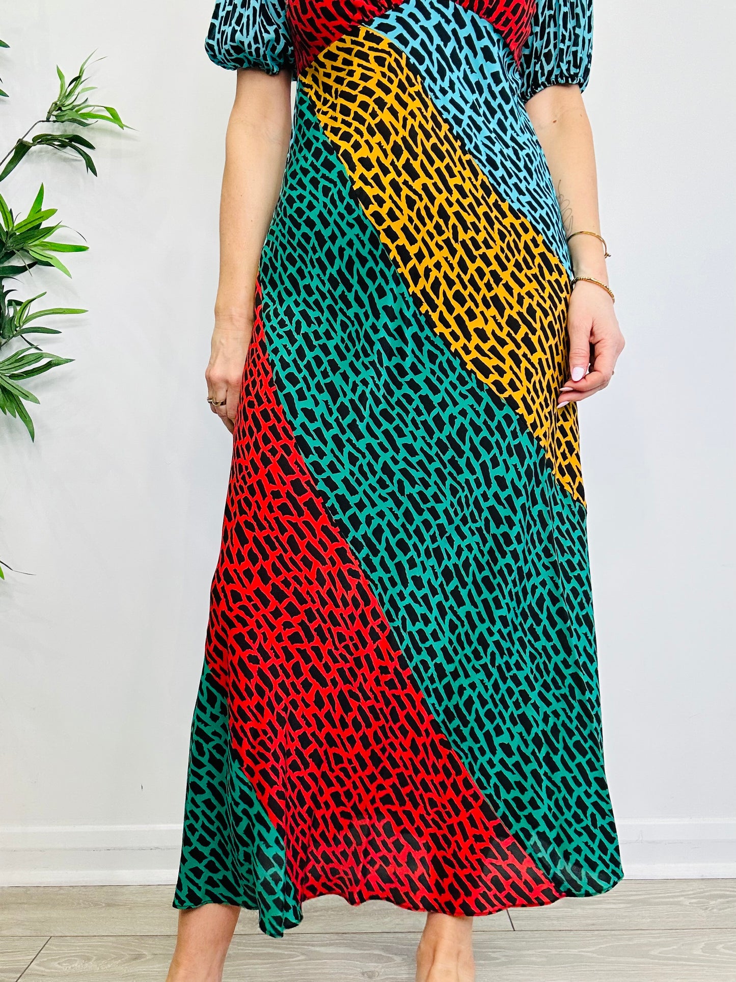 Amber Silk Dress - Size L