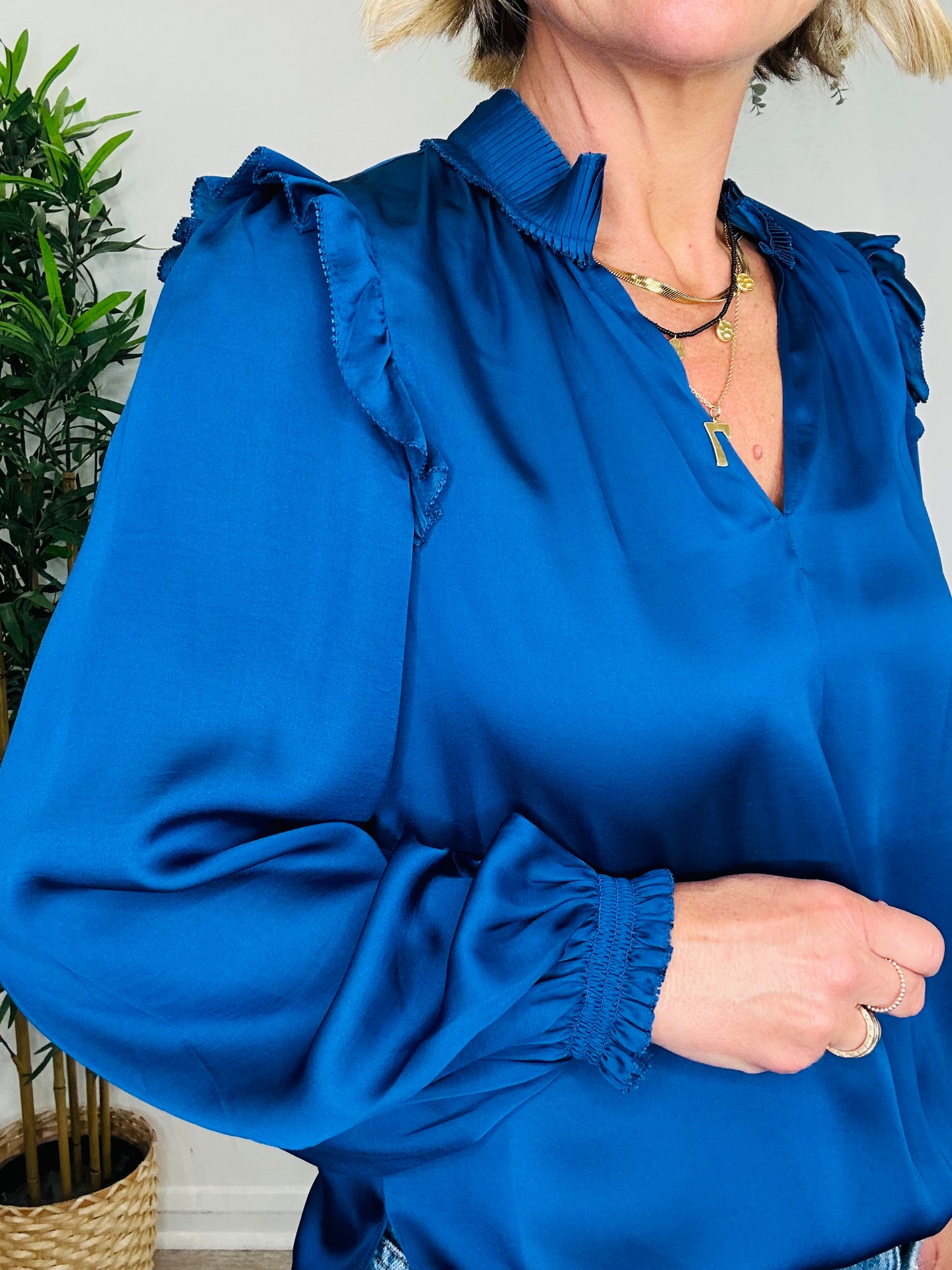 Satin Blouse - Size 8