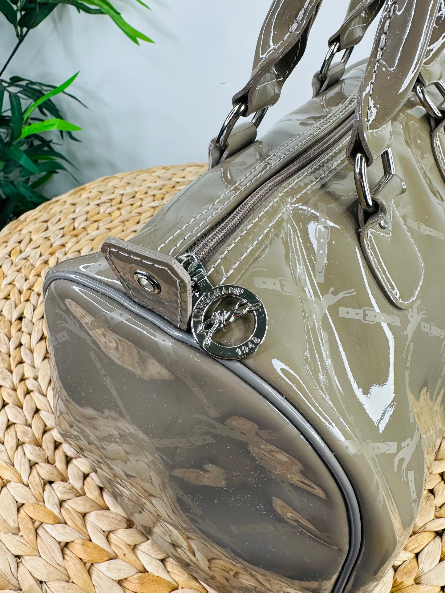 Boston Patent Leather Bag