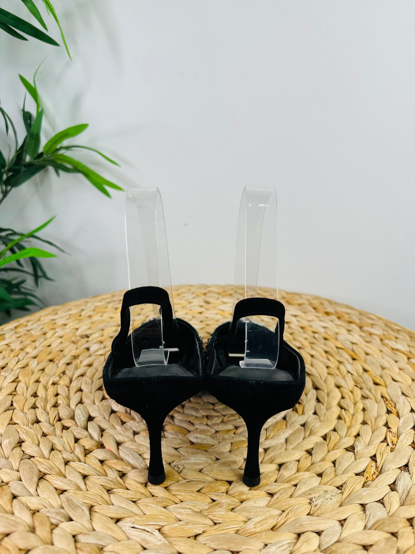 Studded Slingback Heels - Size 38