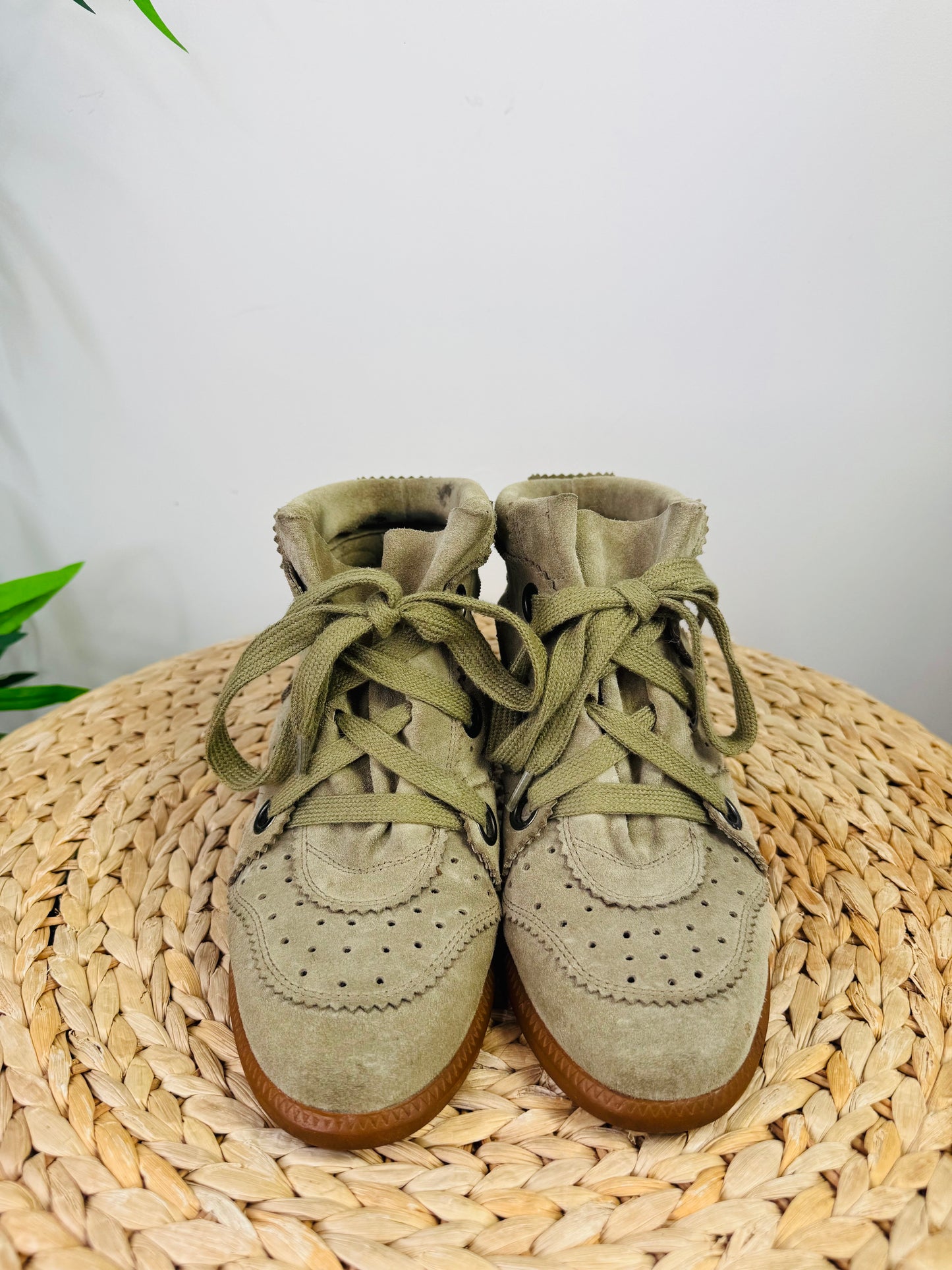 Suede Bobby Boots - Size 40