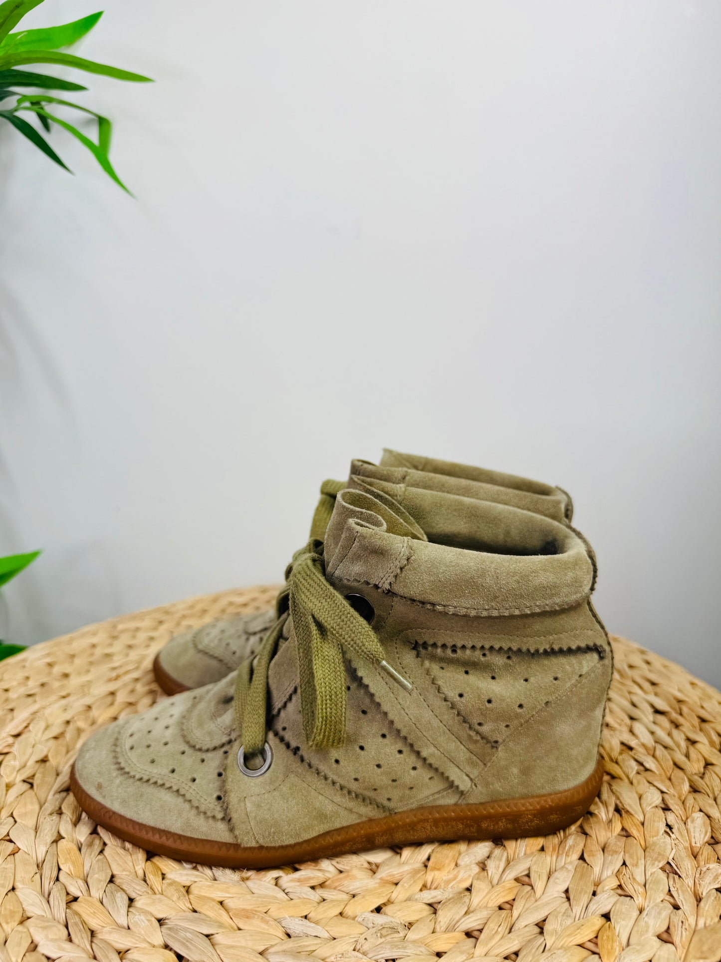 Suede Bobby Boots - Size 40