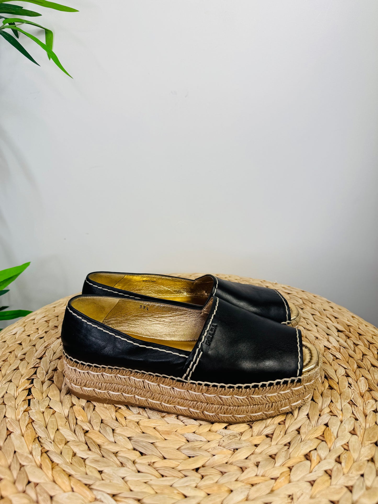 Leather Espadrilles - Size 39.5