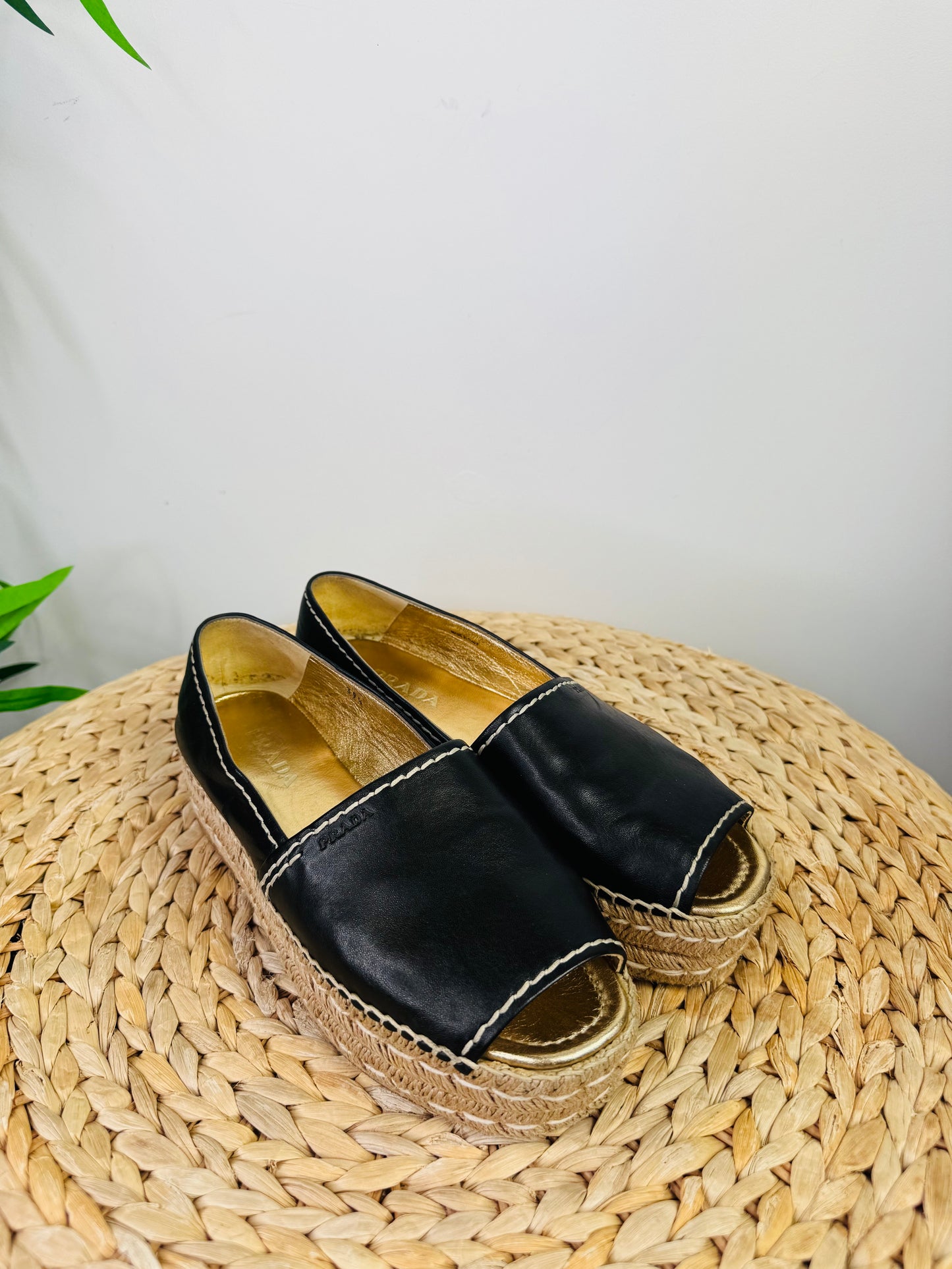 Leather Espadrilles - Size 39.5