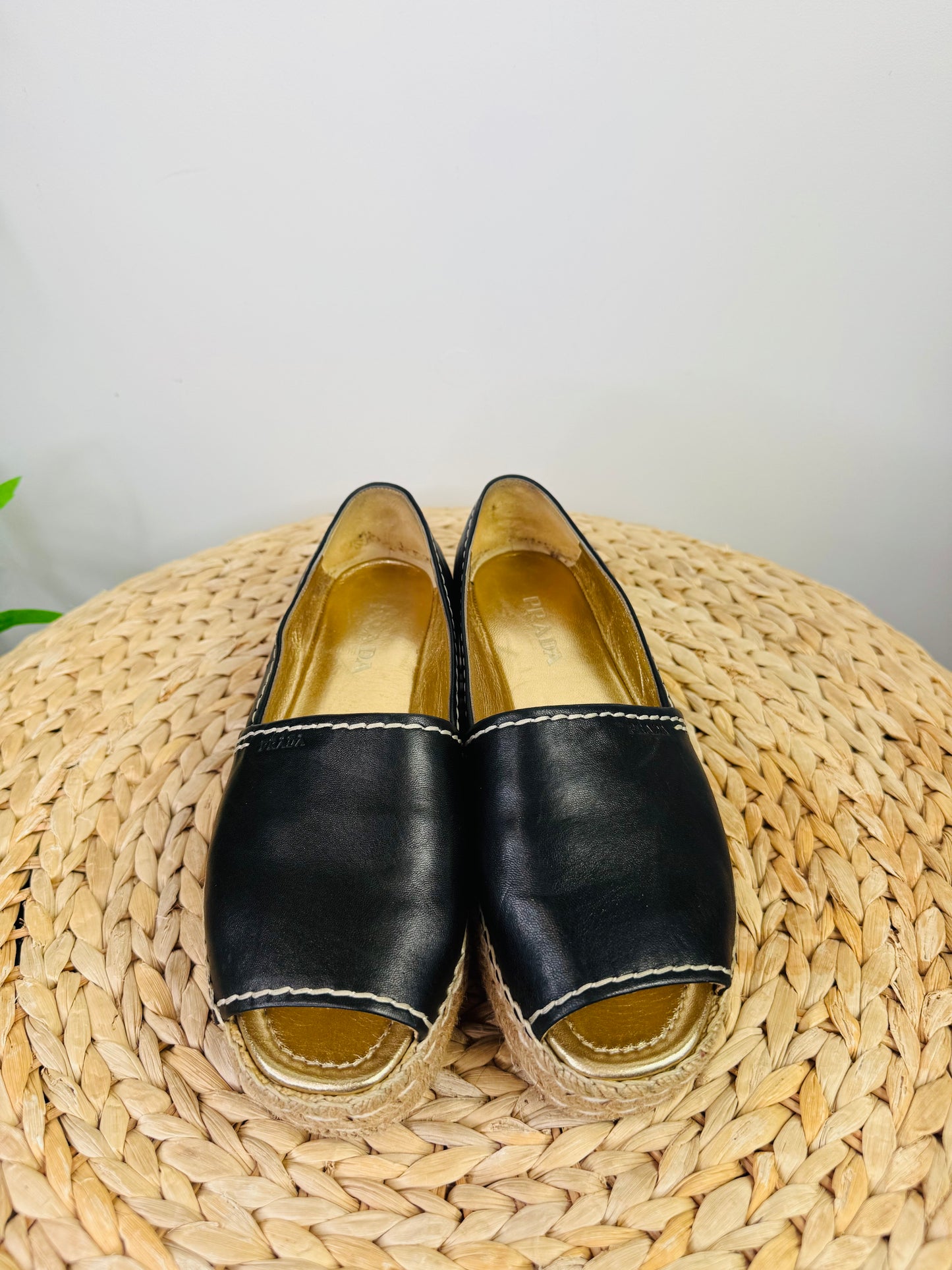 Leather Espadrilles - Size 39.5