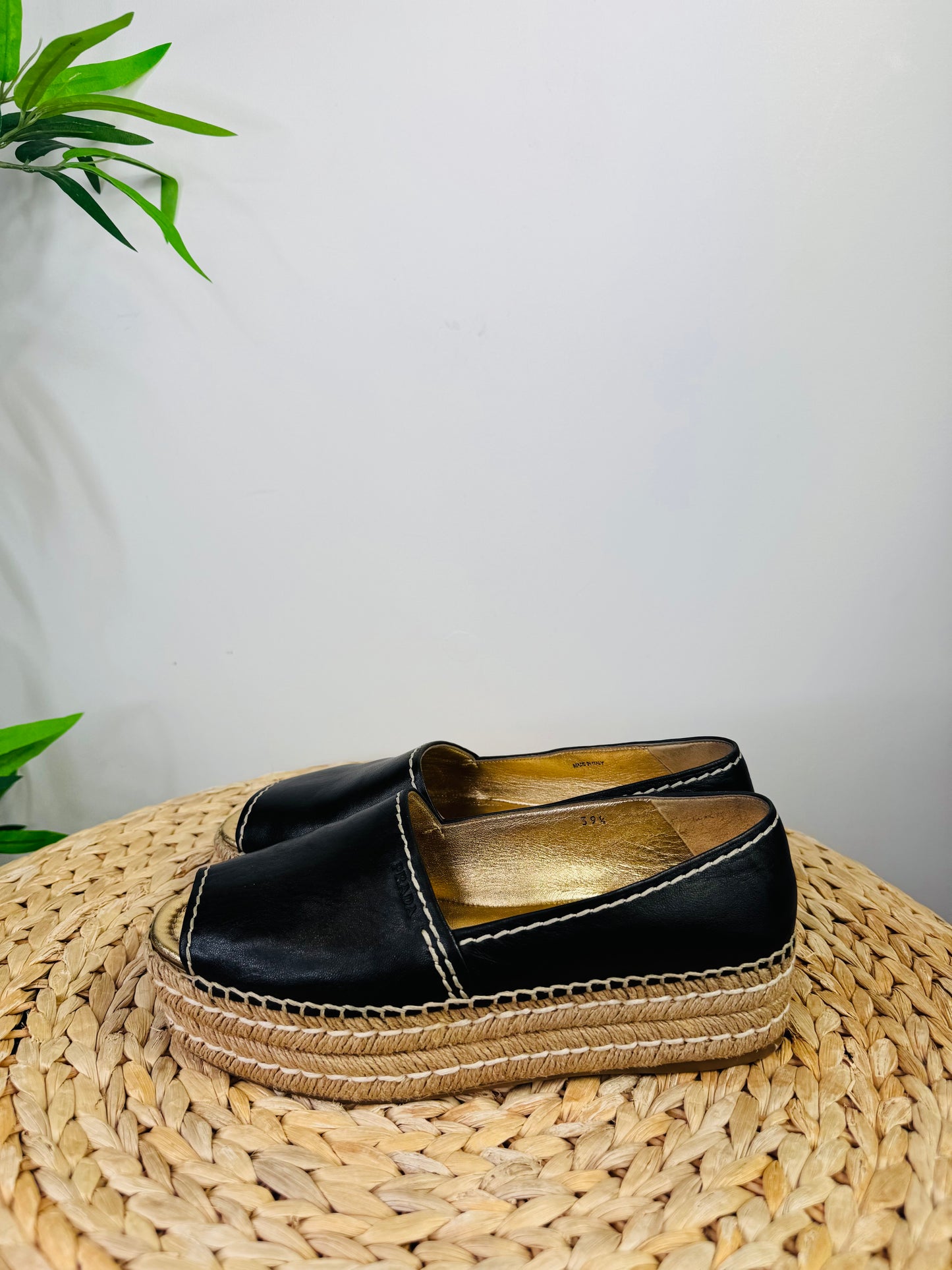 Leather Espadrilles - Size 39.5