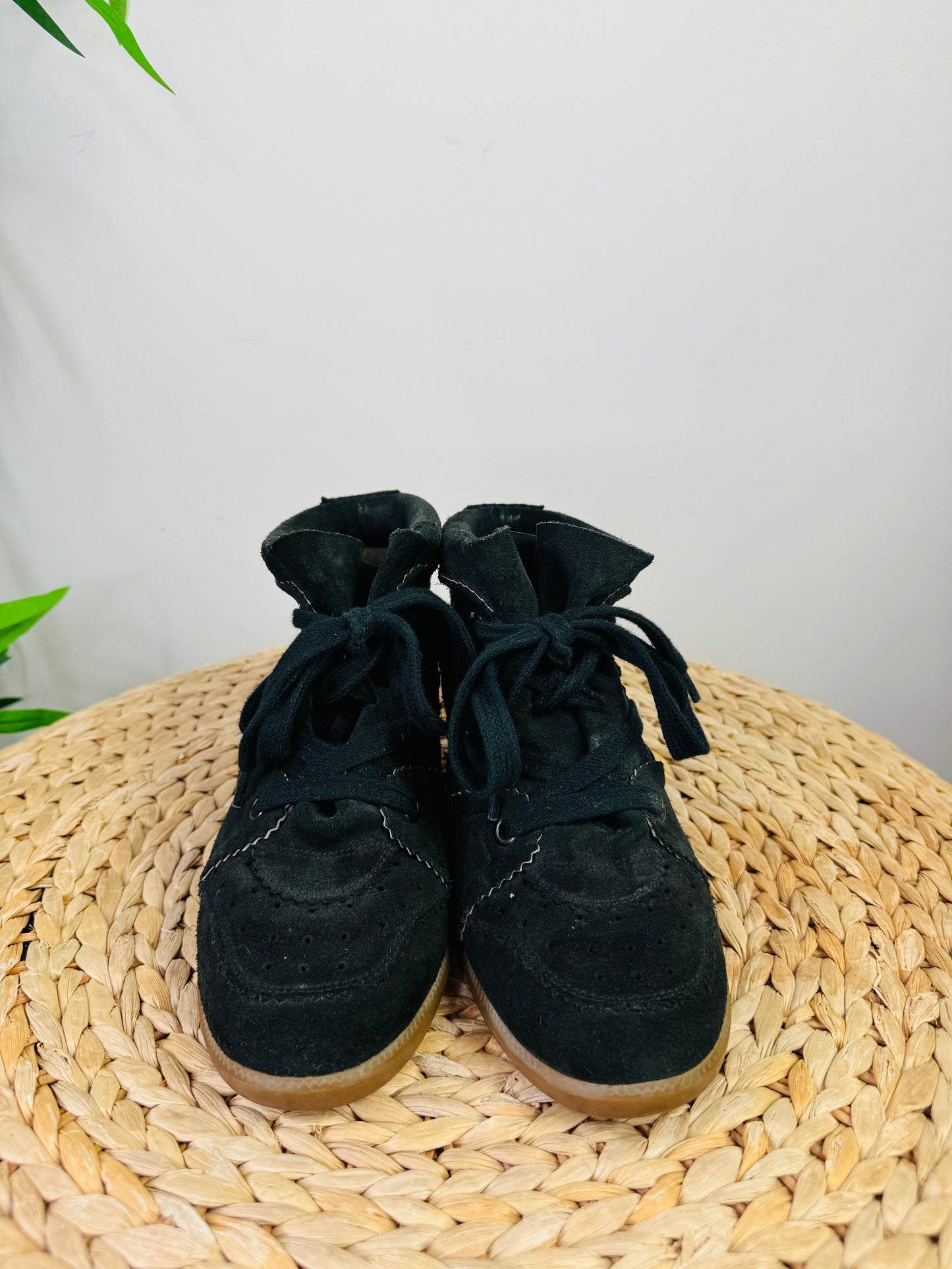 Suede Bobby Boots - Size 40