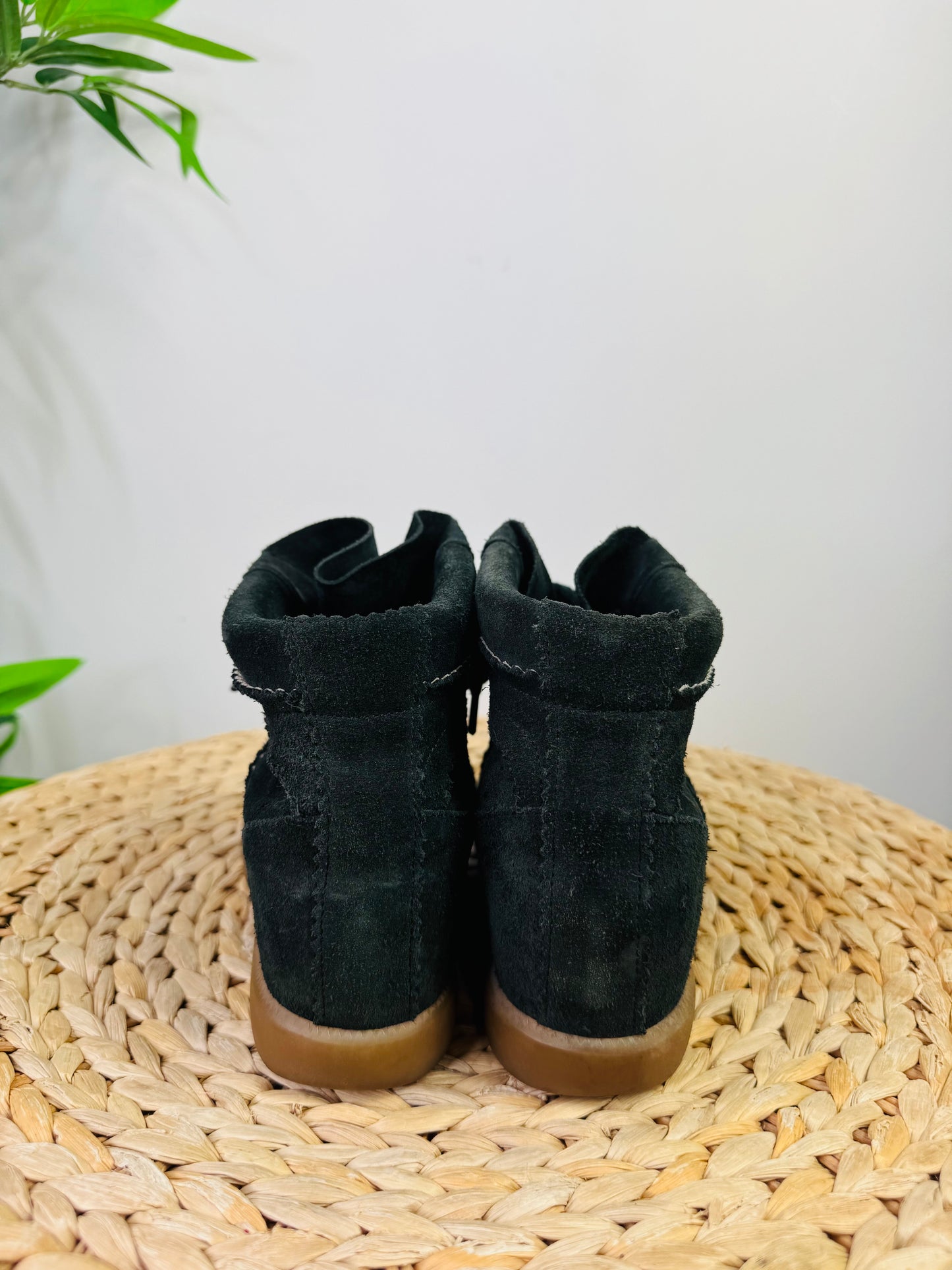 Suede Bobby Boots - Size 40