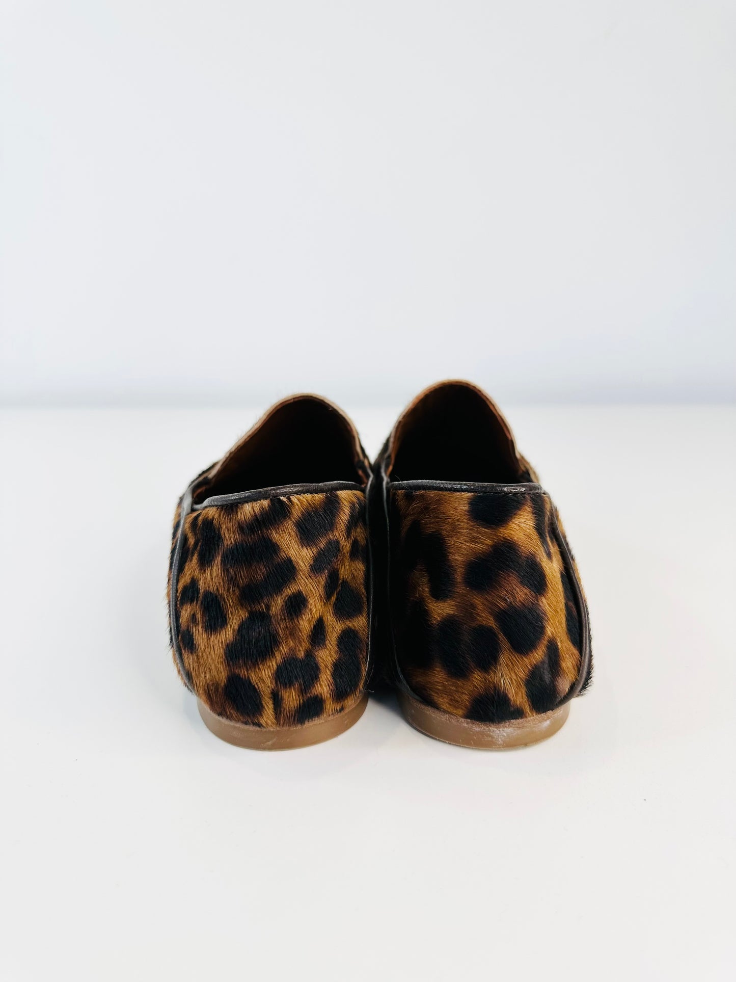 Leopard Print Loafers - Size 40