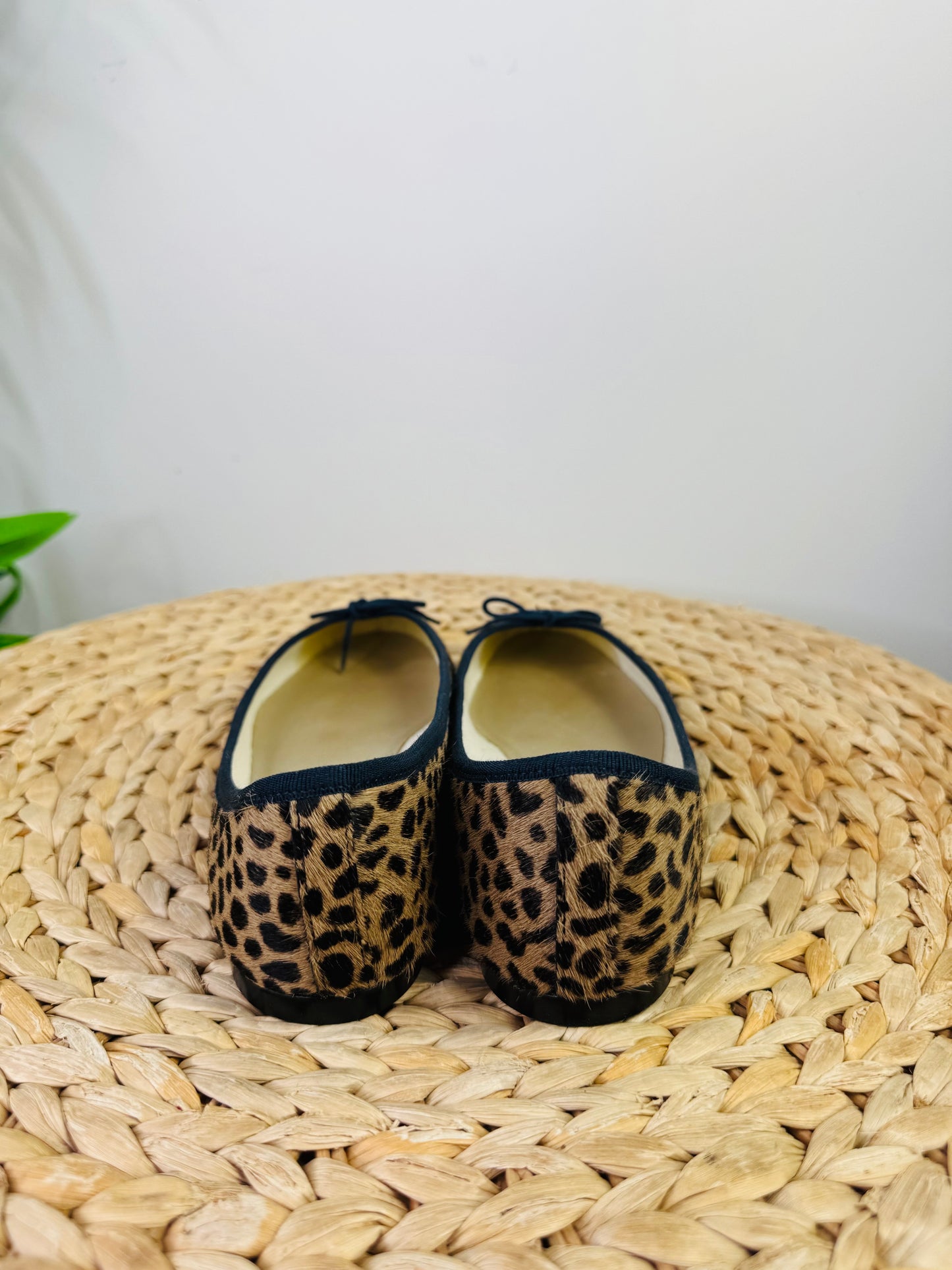 Leopard Print Pony Skin Pumps - Size 42