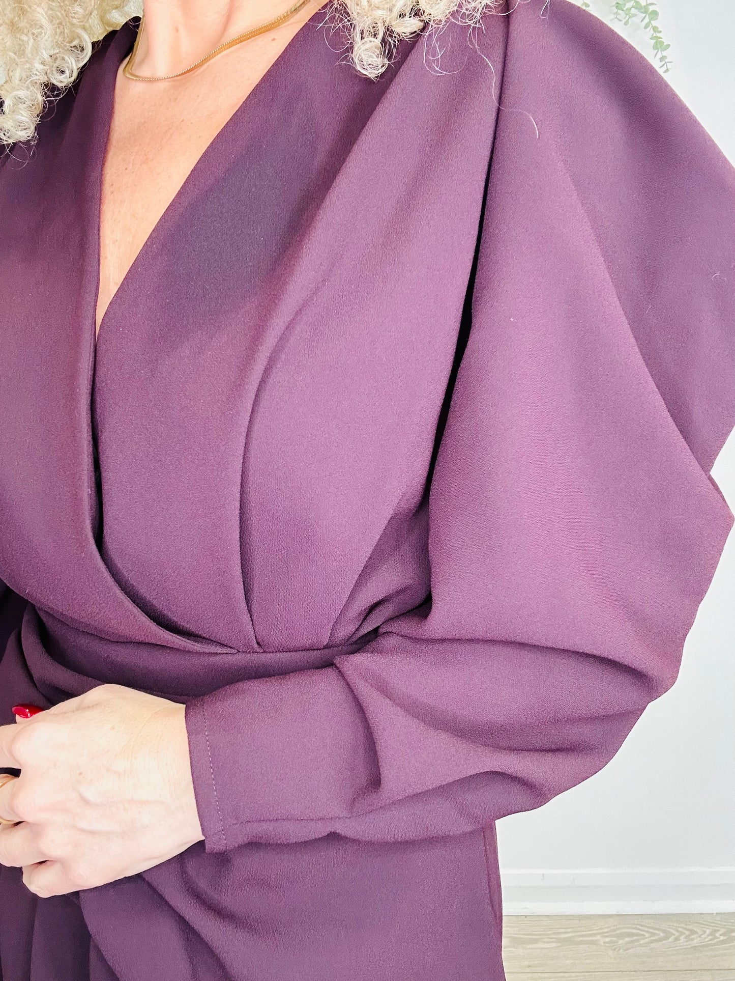 Crepe Short Dress - Size 40