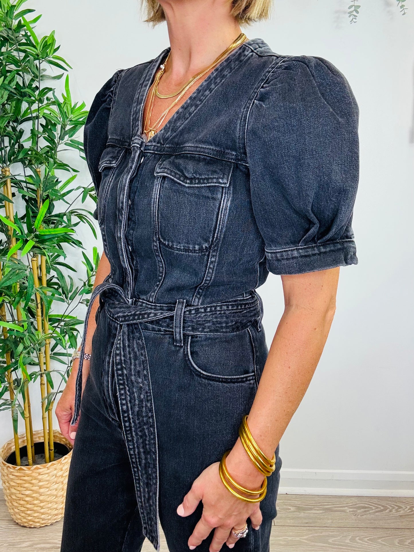 Denim Jumpsuit - Size 36