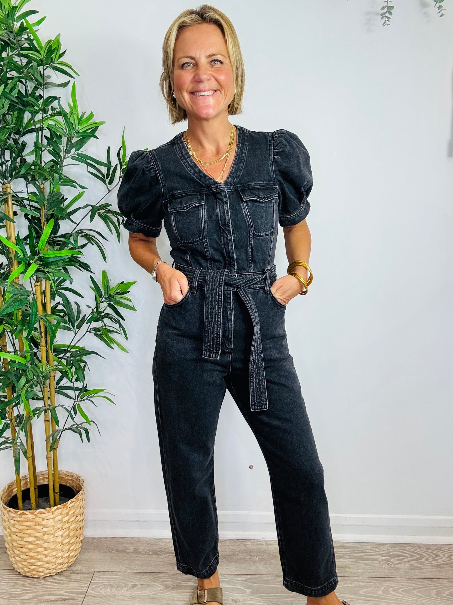 Denim Jumpsuit - Size 36