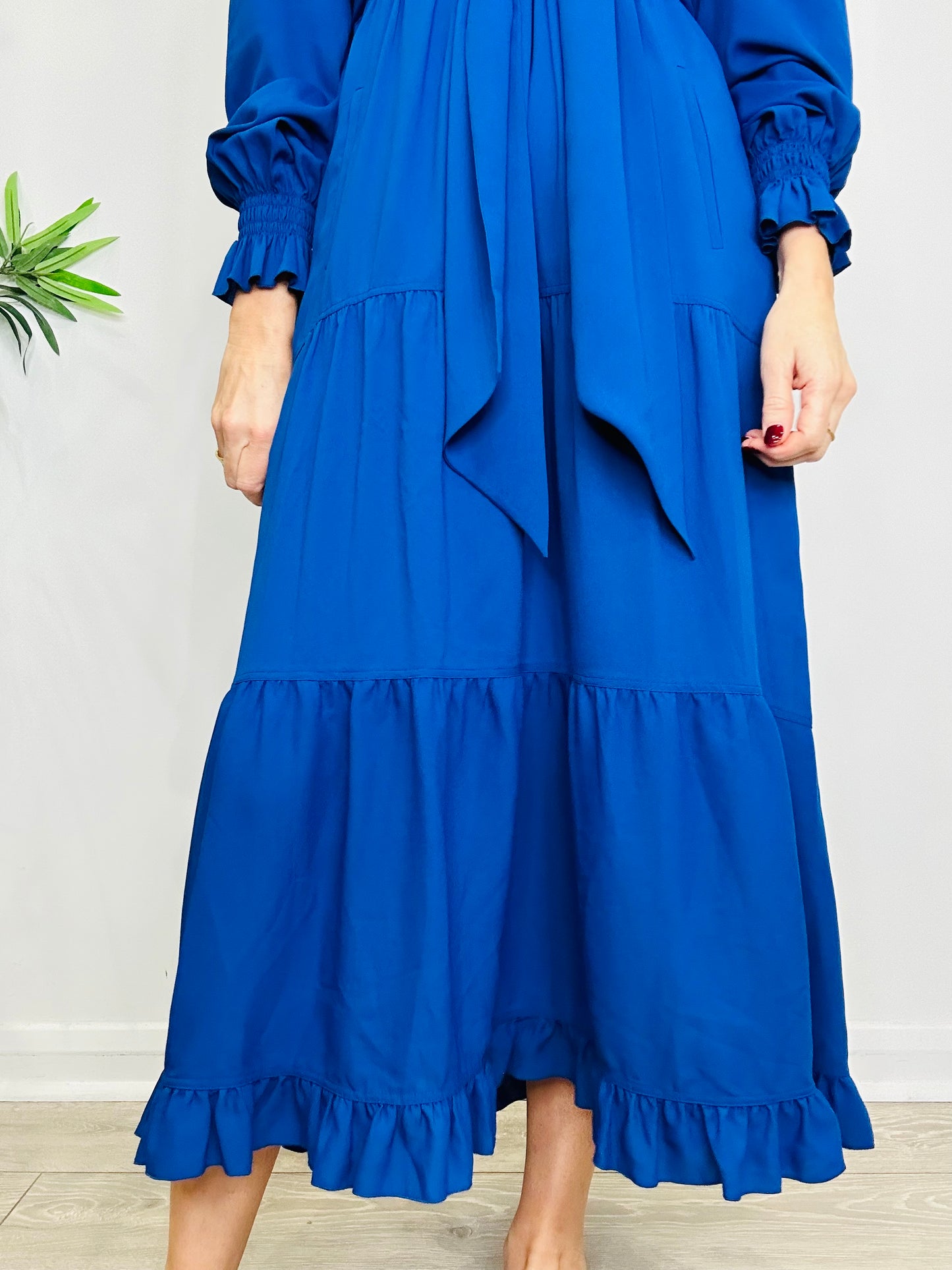 Belted Tiered Dress - Size 10