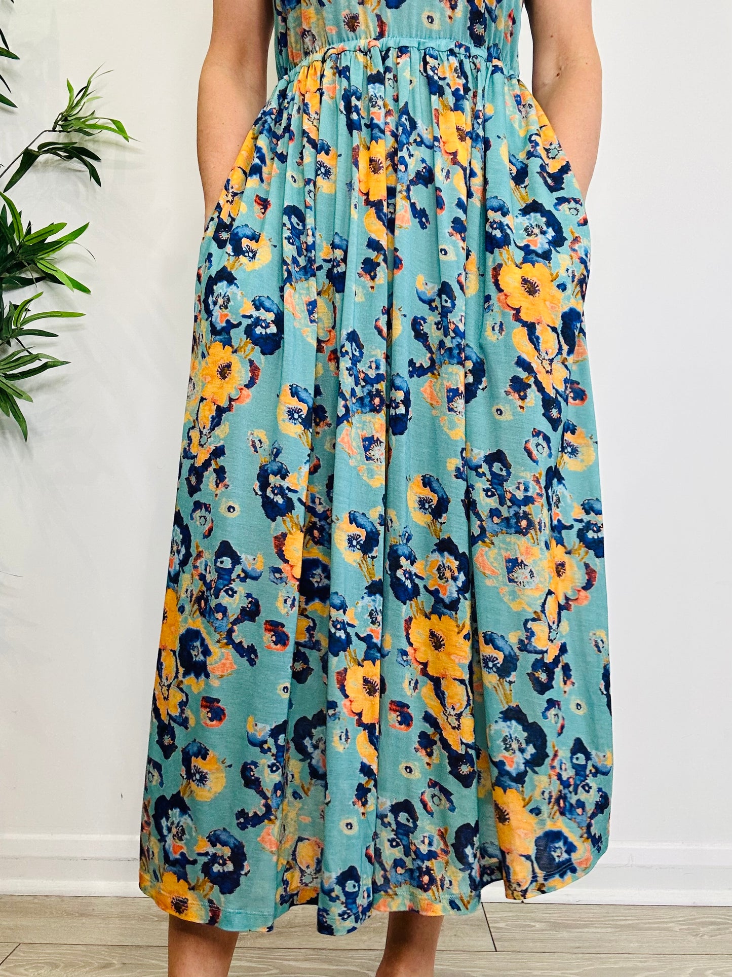 Floral Jersey Dress - Size 0