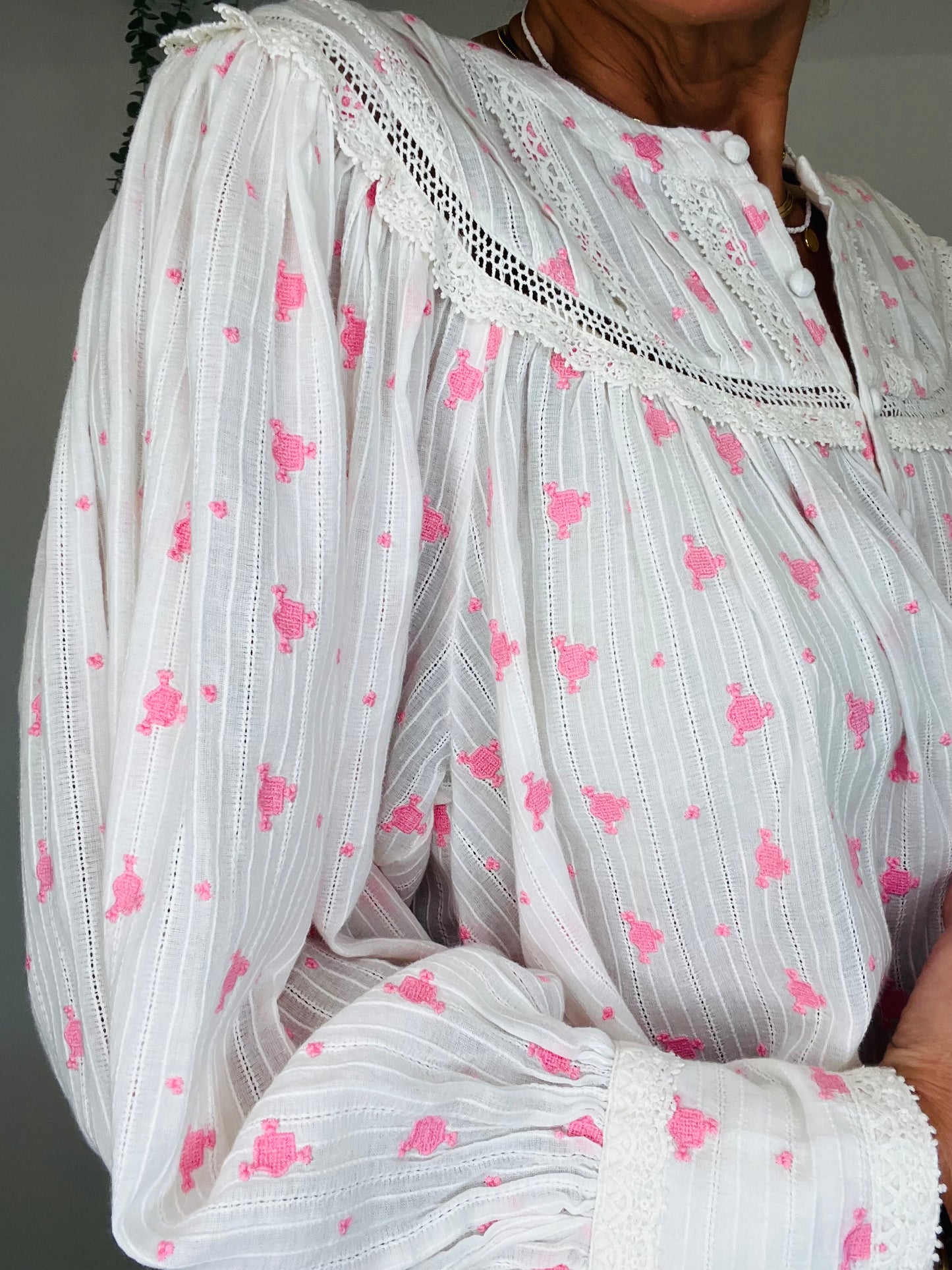 Embroidered Blouse - Size S