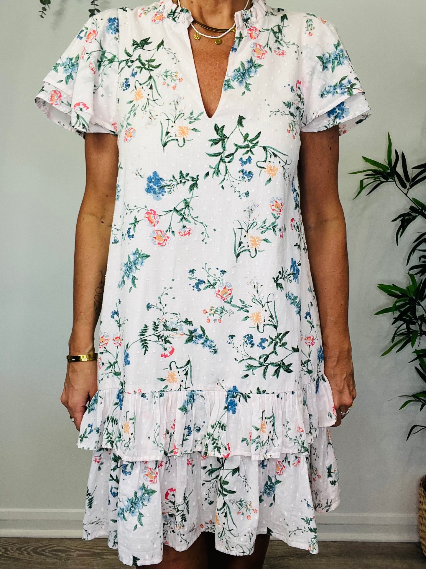 Floral Short Dress - Size S/M
