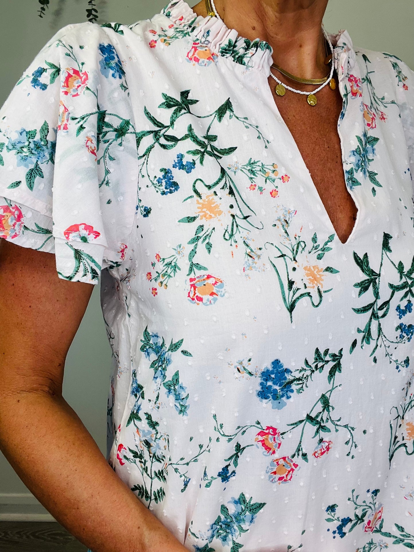 Floral Short Dress - Size S/M