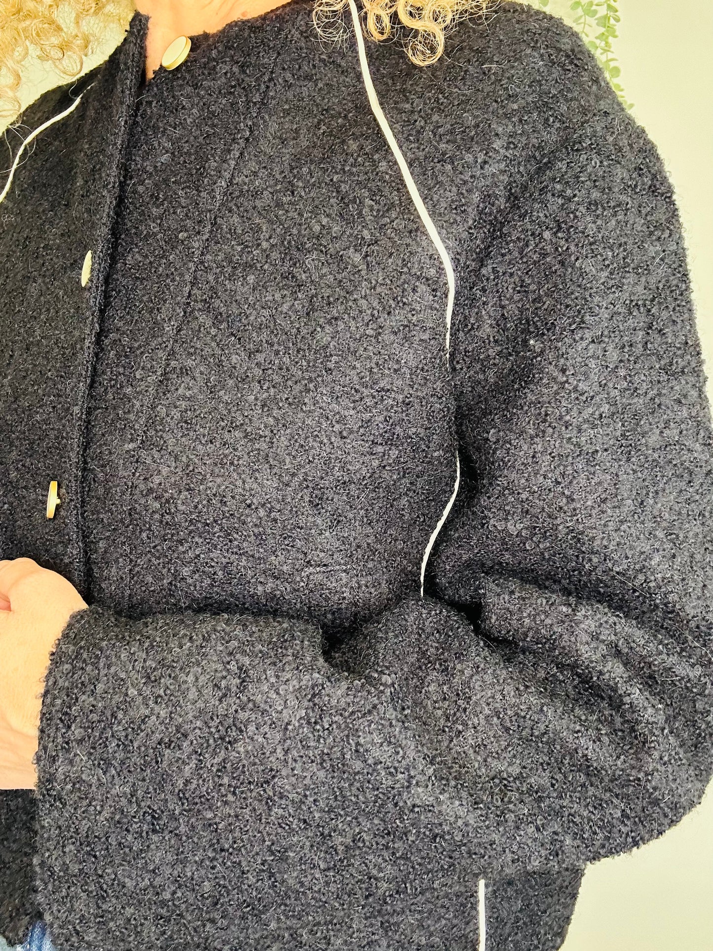 Boucle Varsity Jacket - Size 12