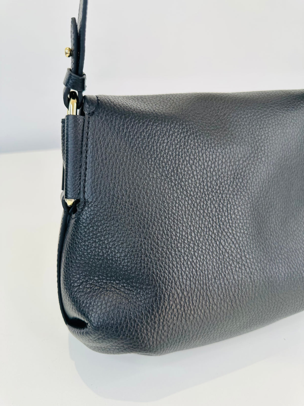Grained Leather Crossbody Bag