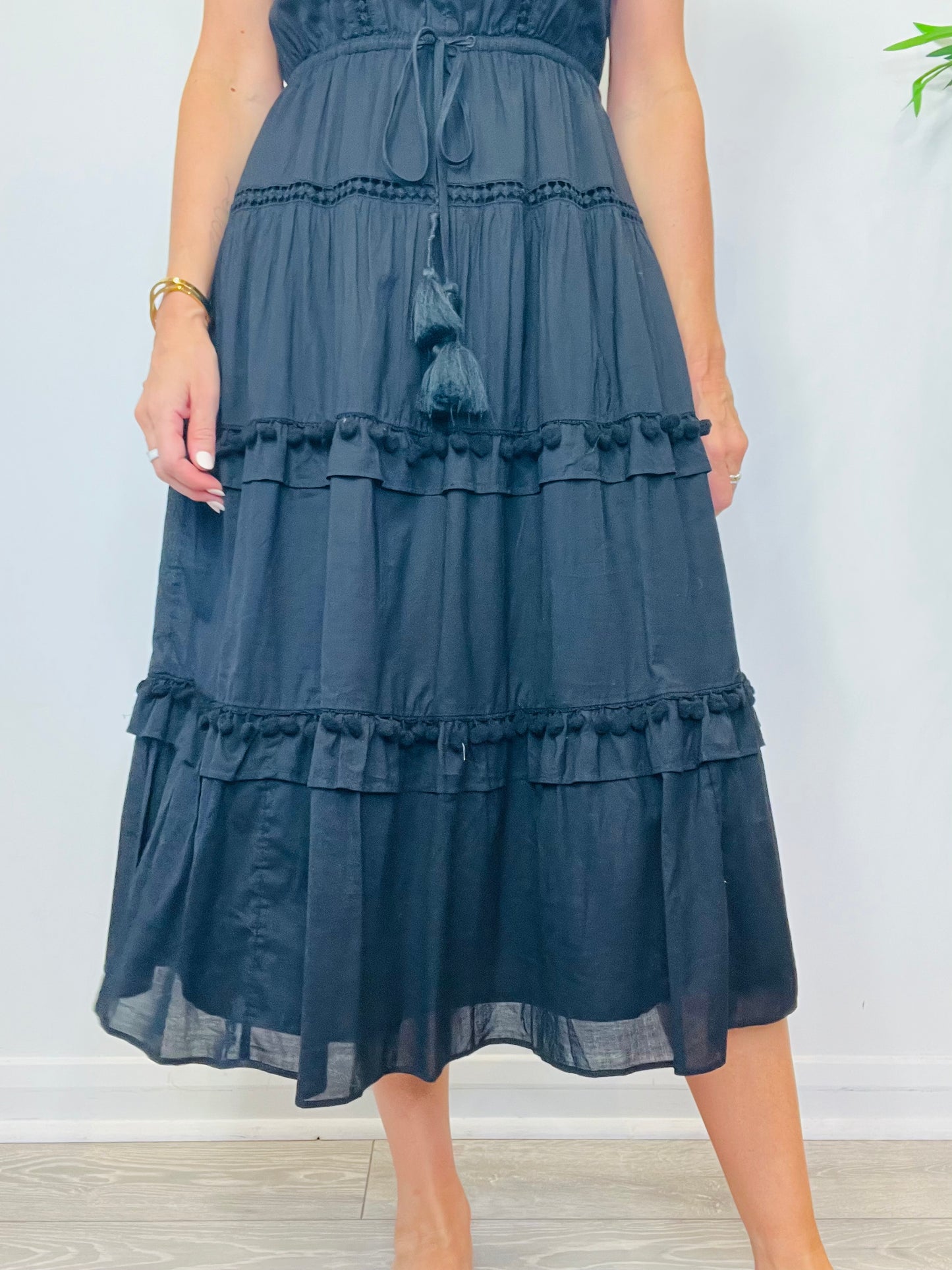 Tiered Cotton Dress - Size 10