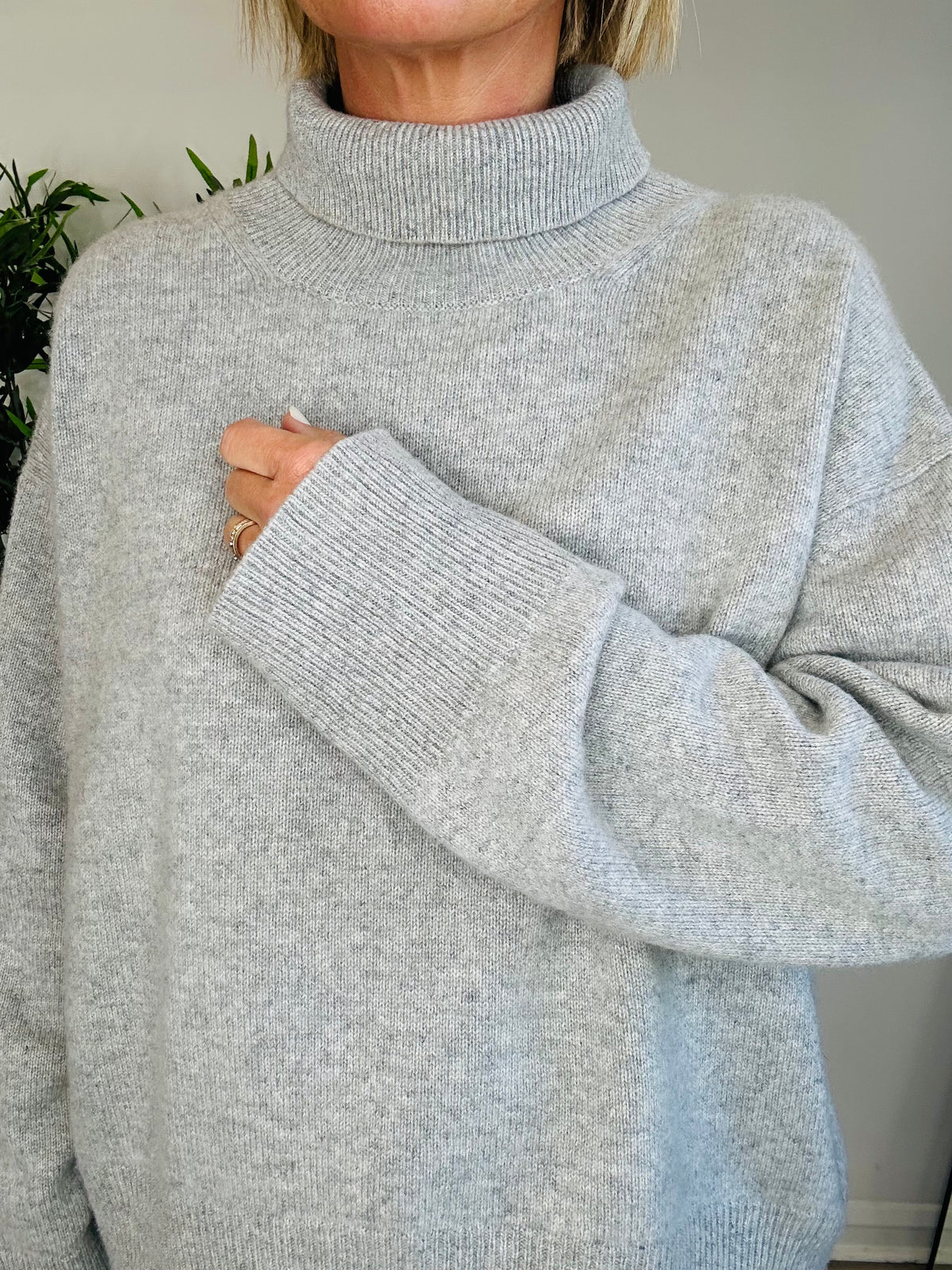 Cashmere Roll-Neck Jumper - Size XS