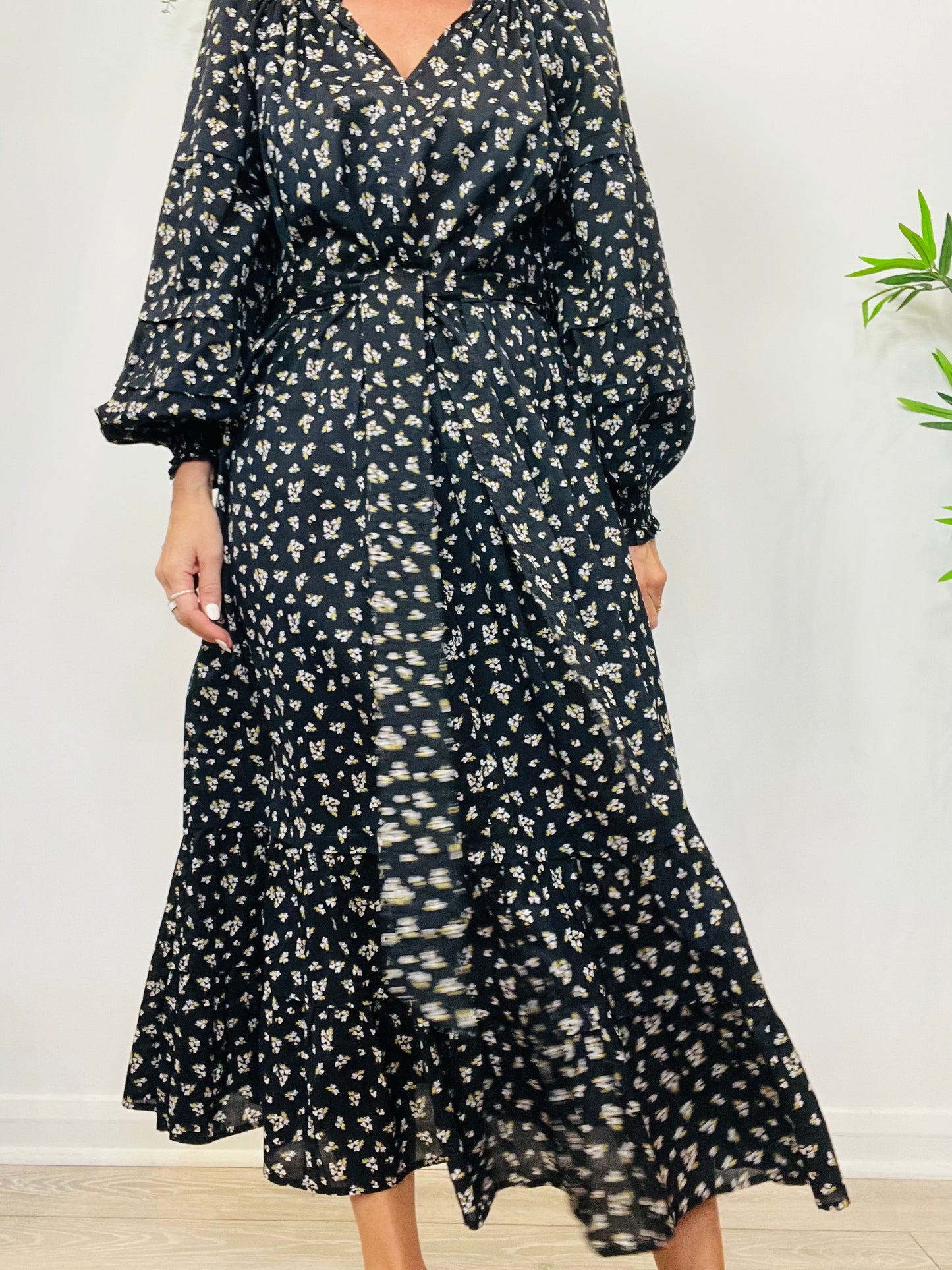 Floral Cotton Dress - Size 14