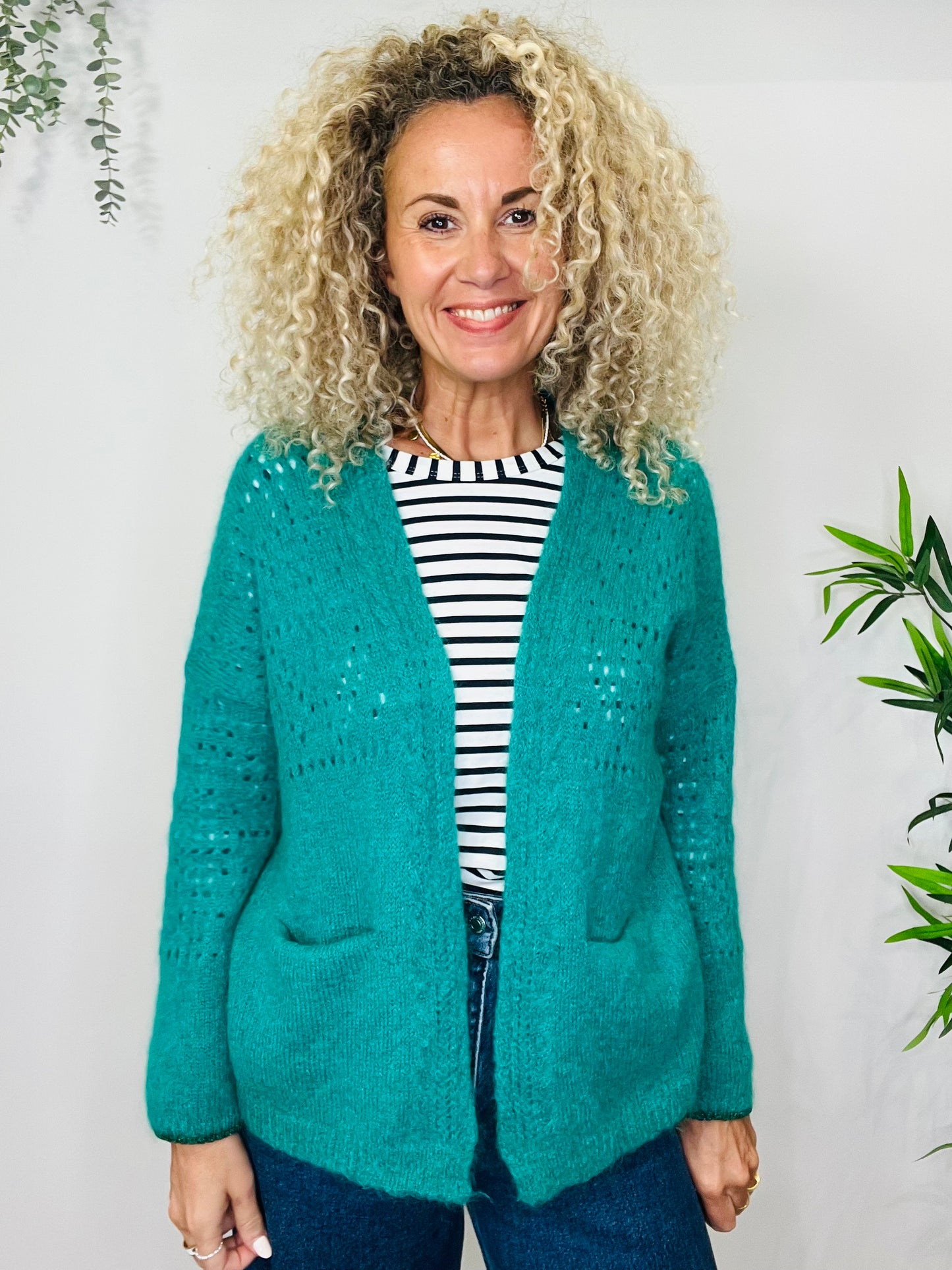 Mohair Open Cardigan - Size S
