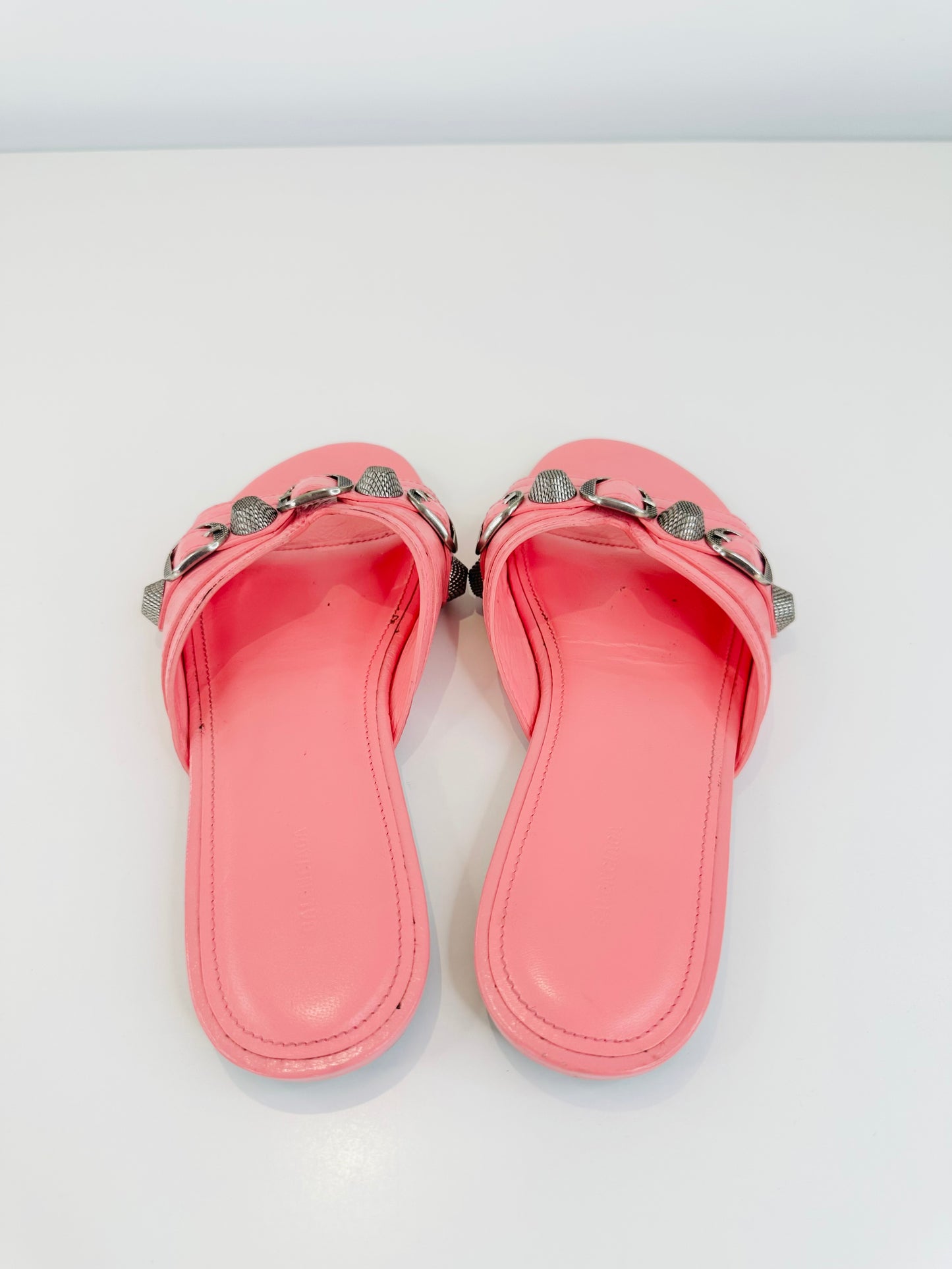 Cagole Leather Slides - Size 37