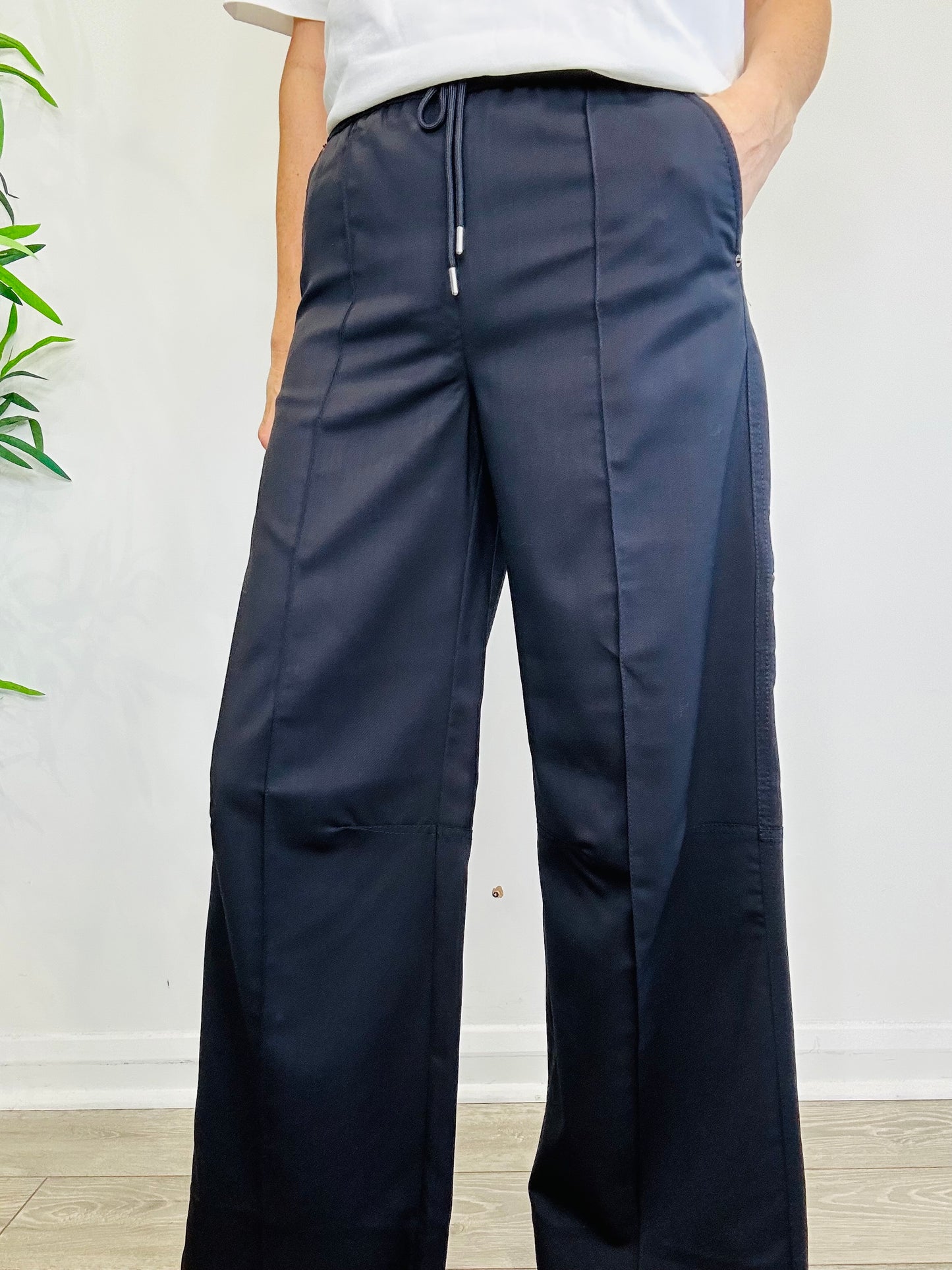 Wide Leg Cargo Trousers - Size 10