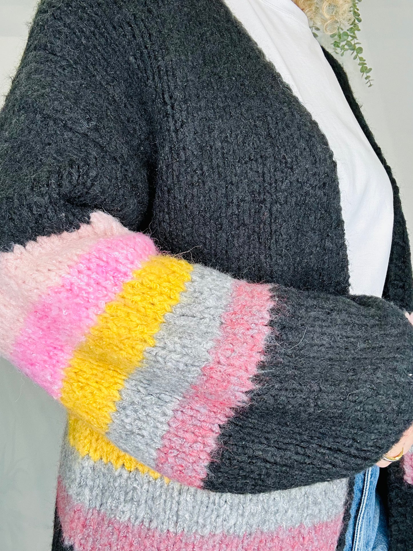 Knitted Open Cardigan - Size S/M