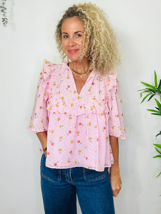 Floral Blouse - Size M