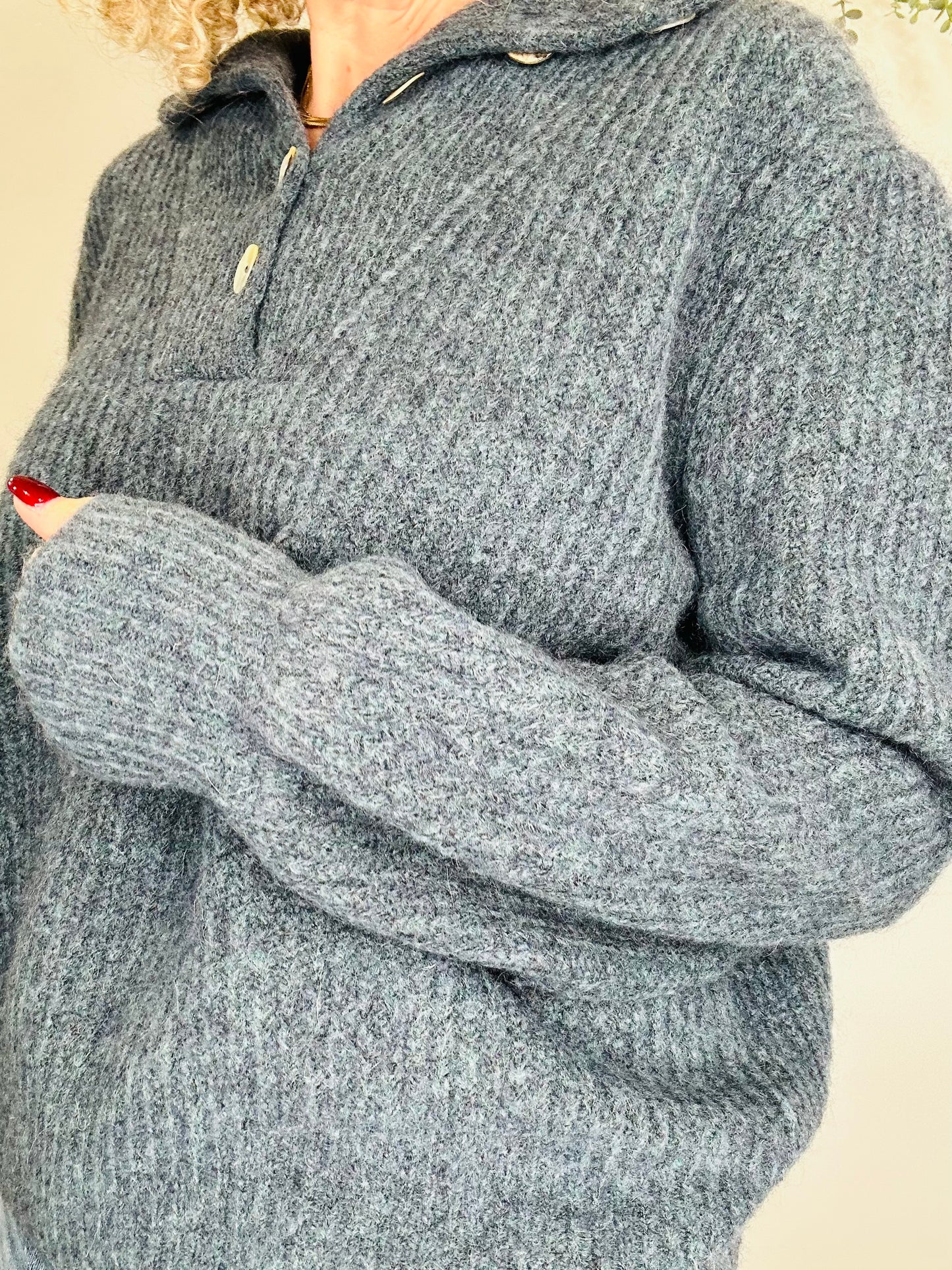 Half Button Jumper - Size 3