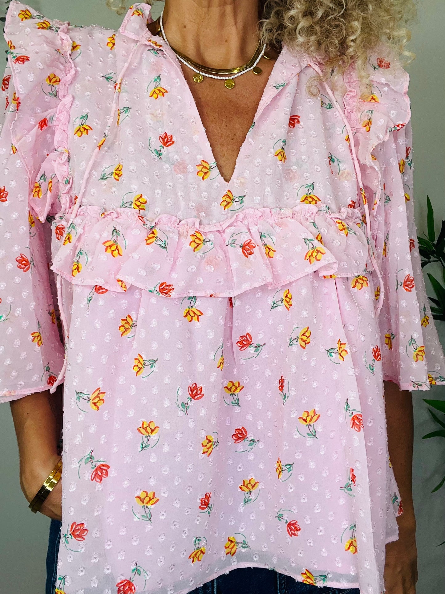 Floral Blouse - Size M