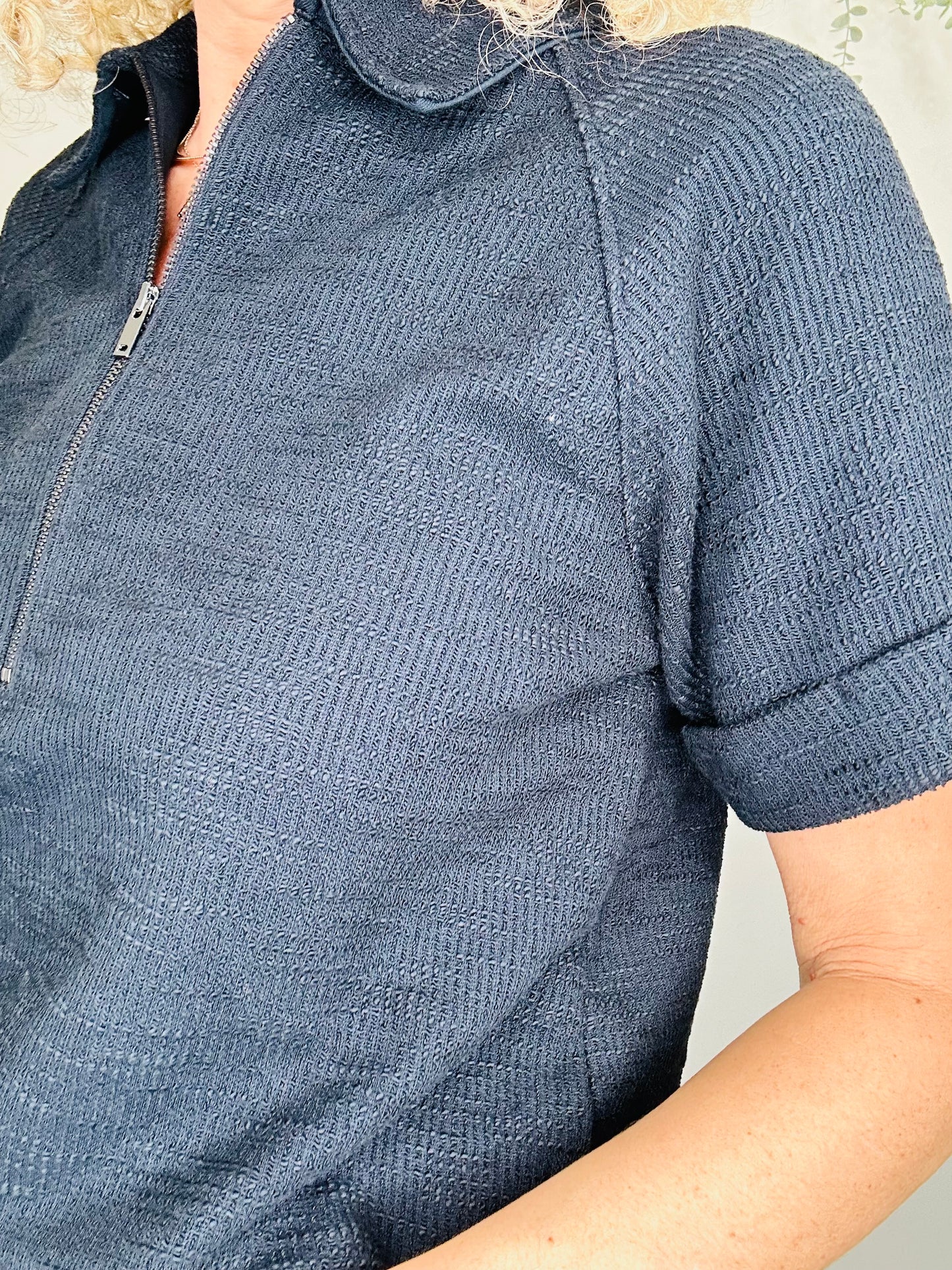 Textured Jersey Top - Size 8