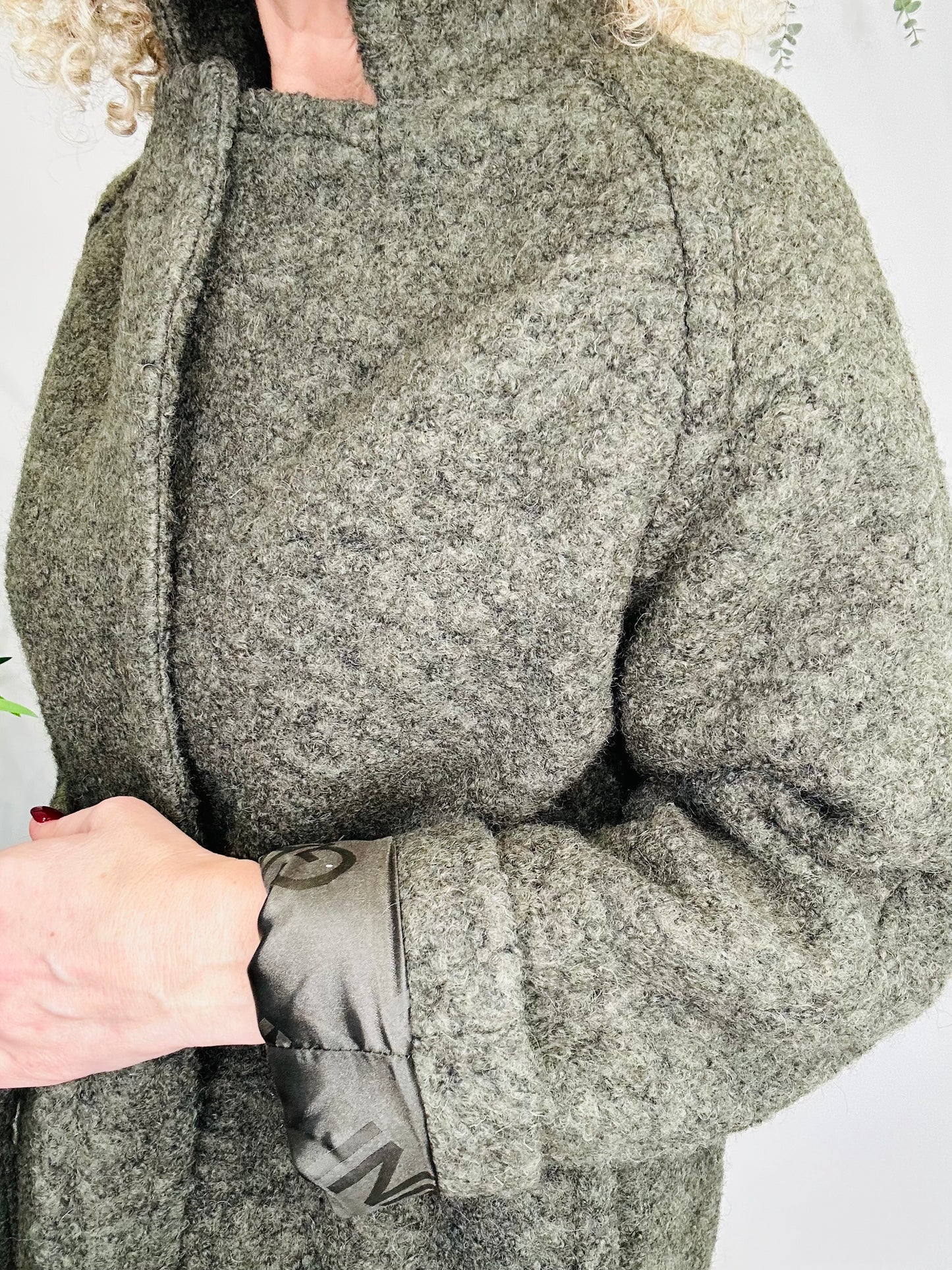 Boucle Wrap Coat - Size 36