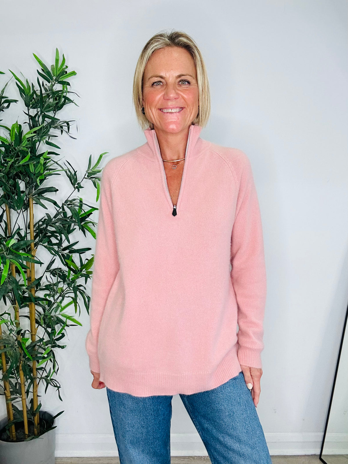 Quarter Zip Jumper - Size M