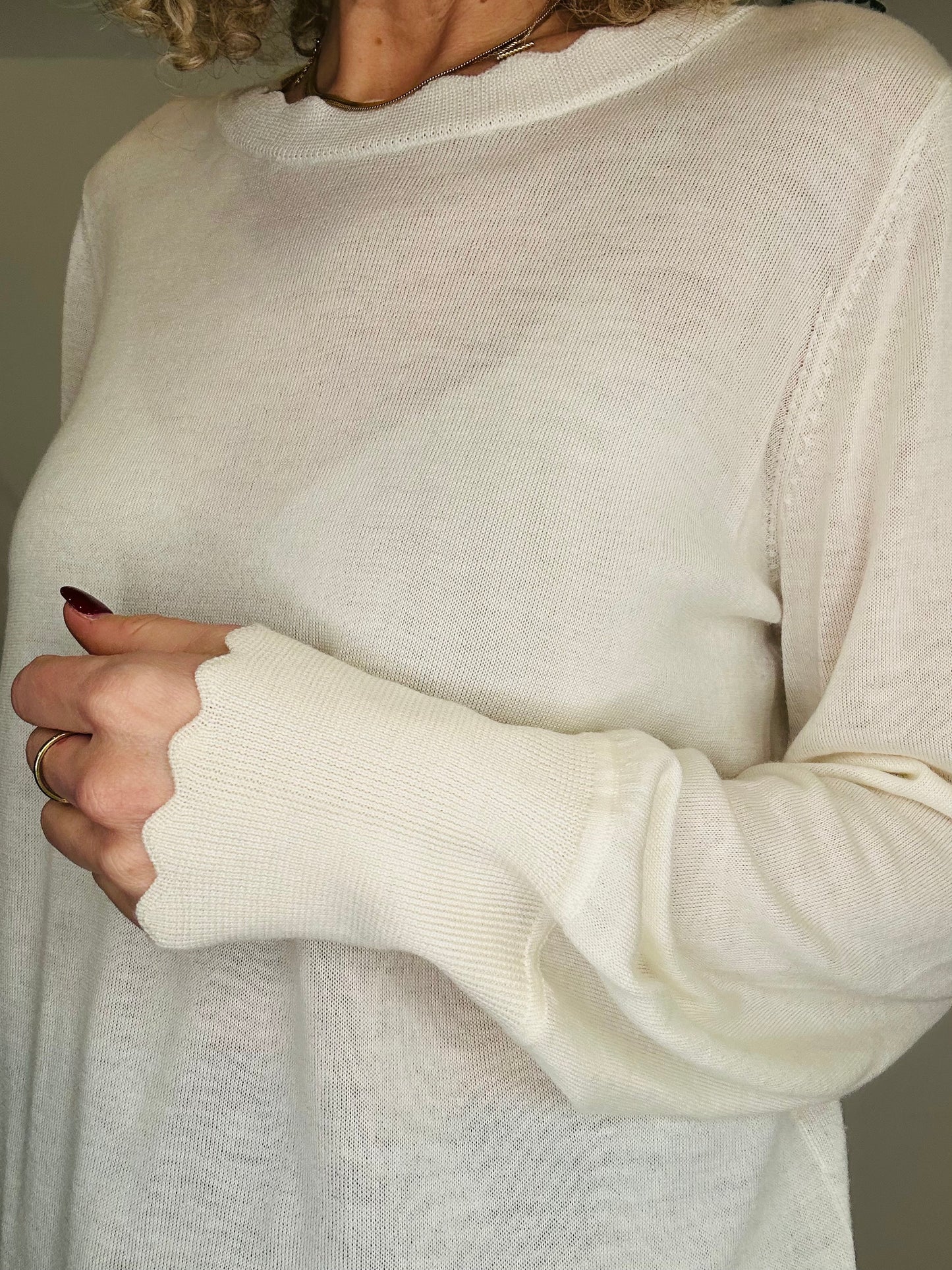 Fine Knit Jumper - Size L