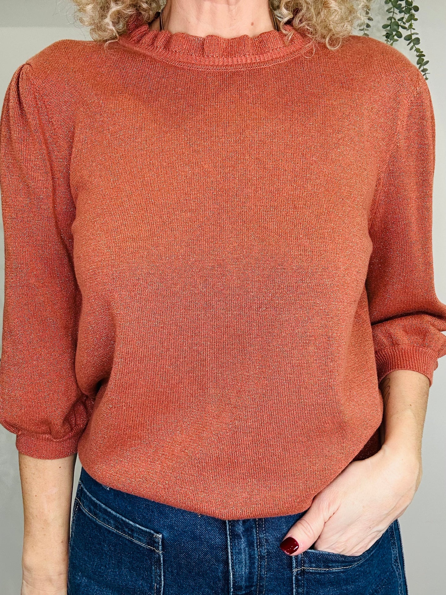 Sparkly Frill Jumper - Size 4