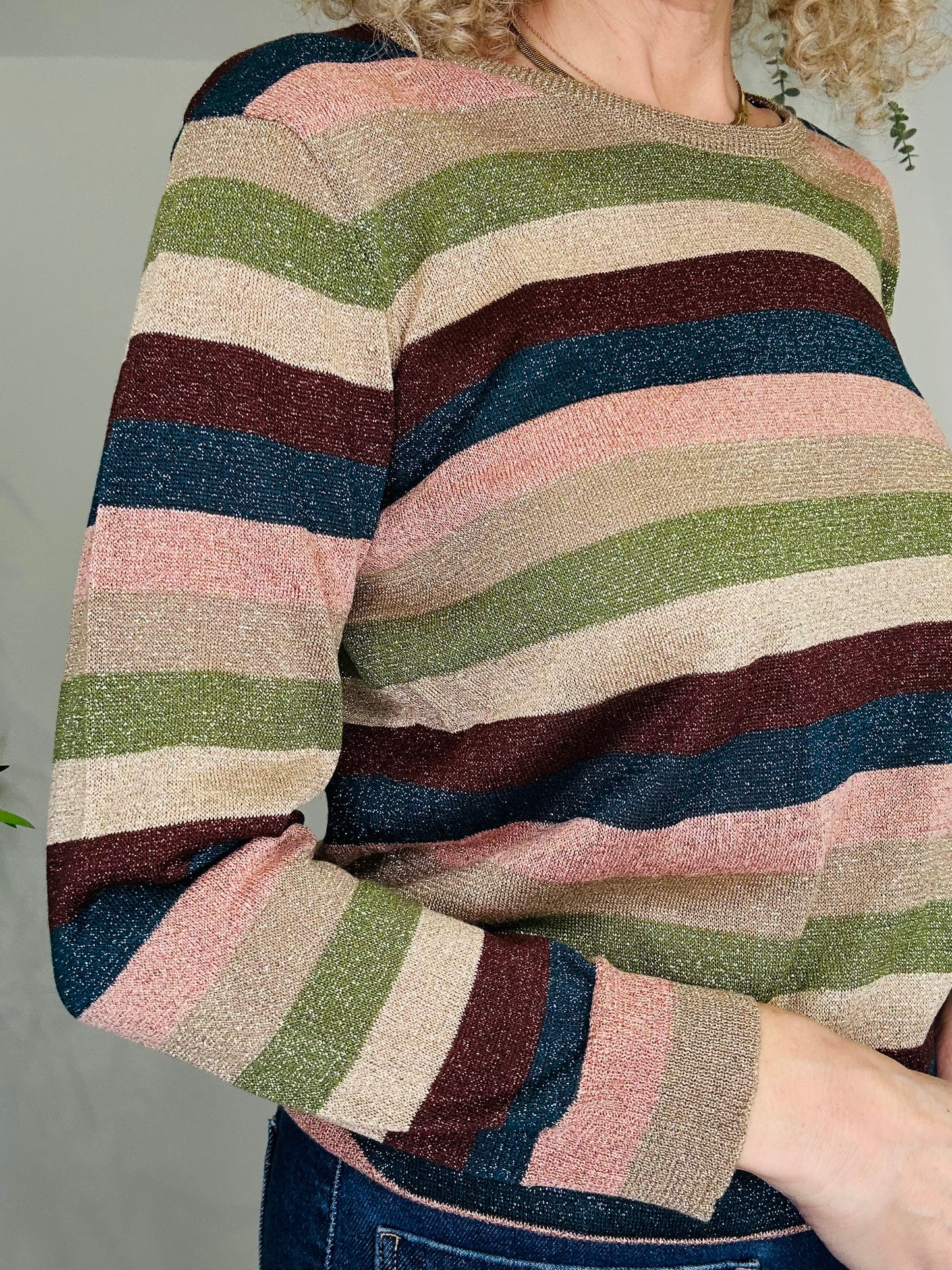 Sparkly Striped Jumper - Size 4