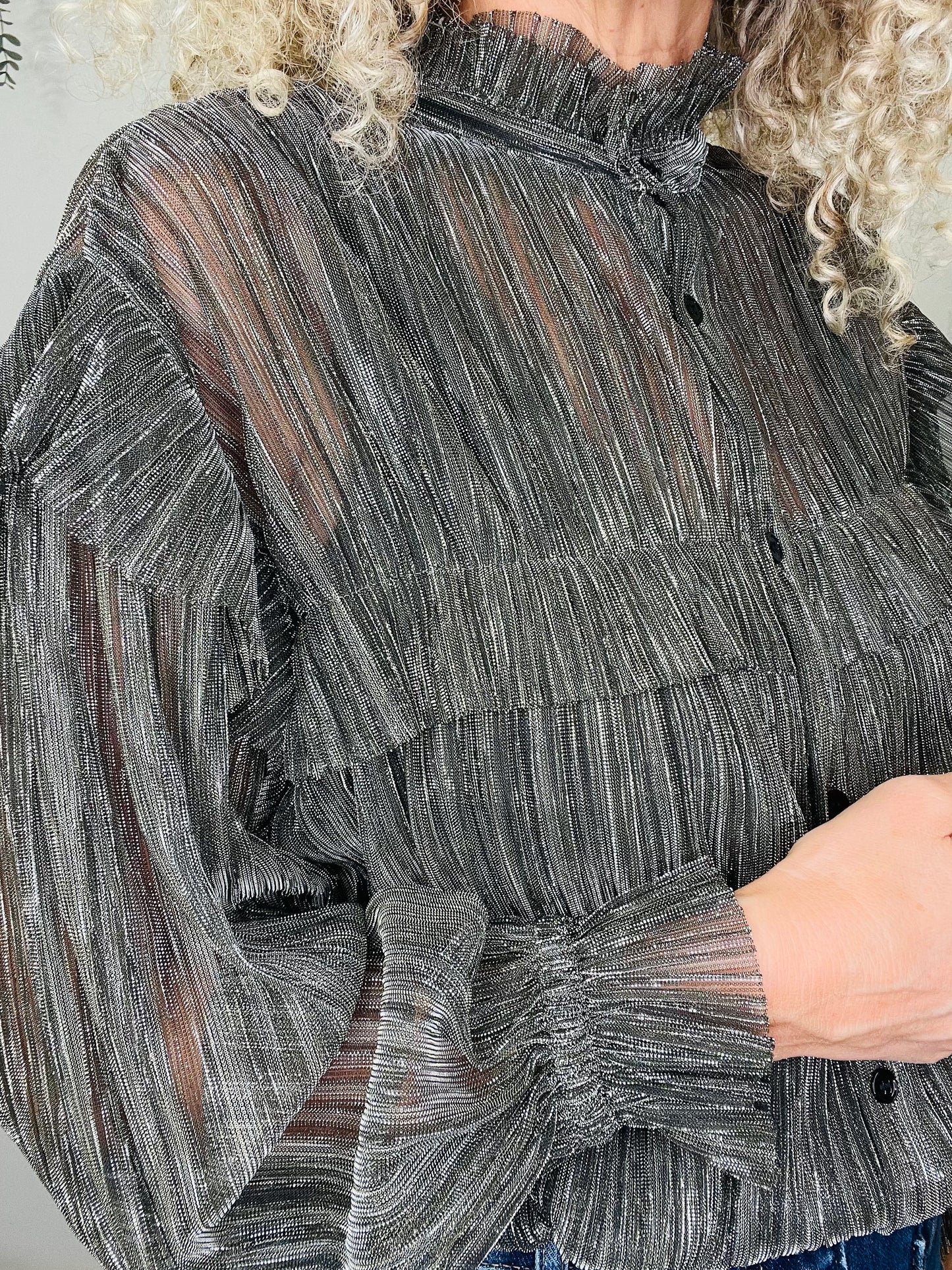Metallic Elmirae Shirt - Size 42