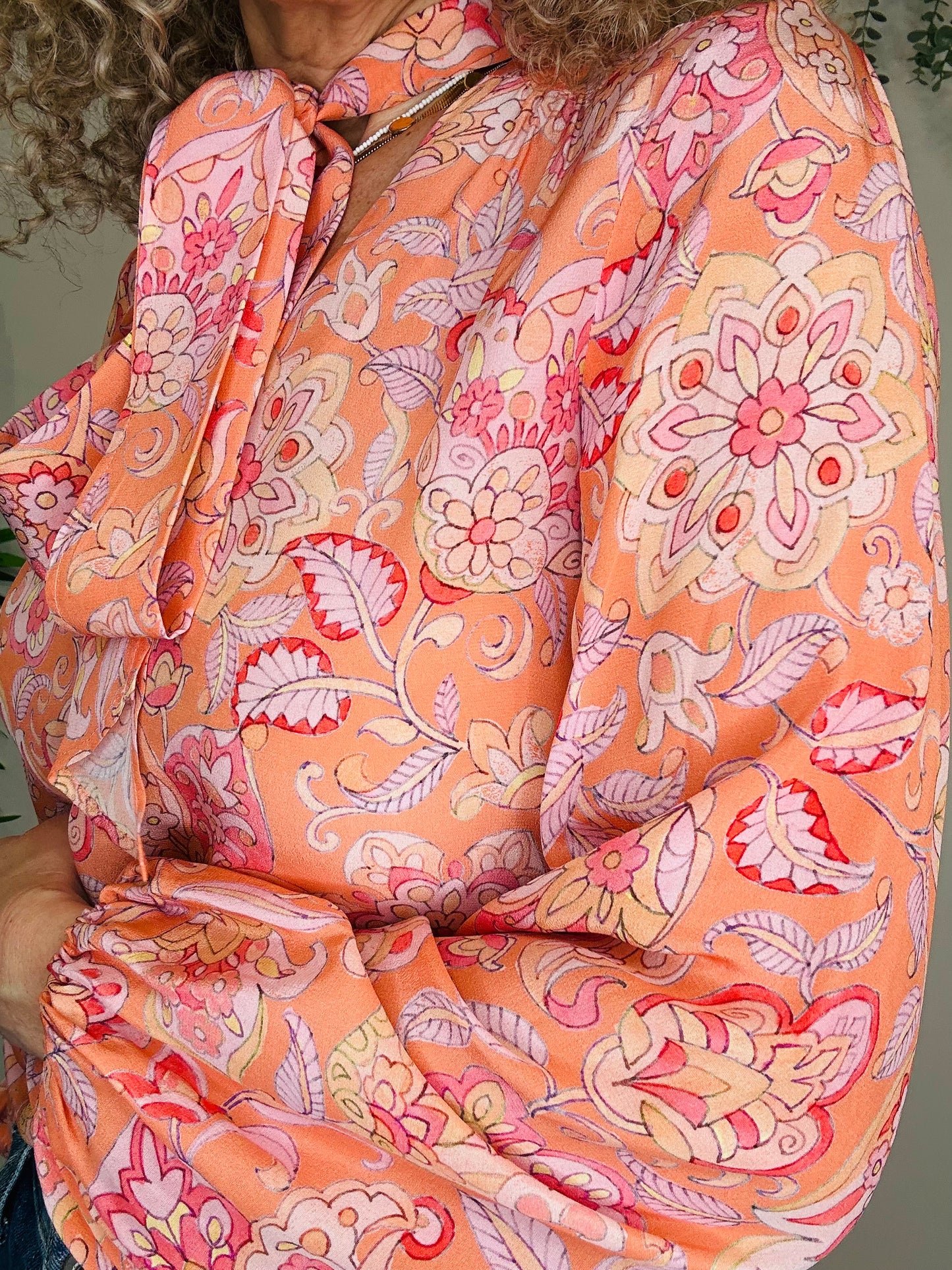 Silk Moss Blouse - Size XS