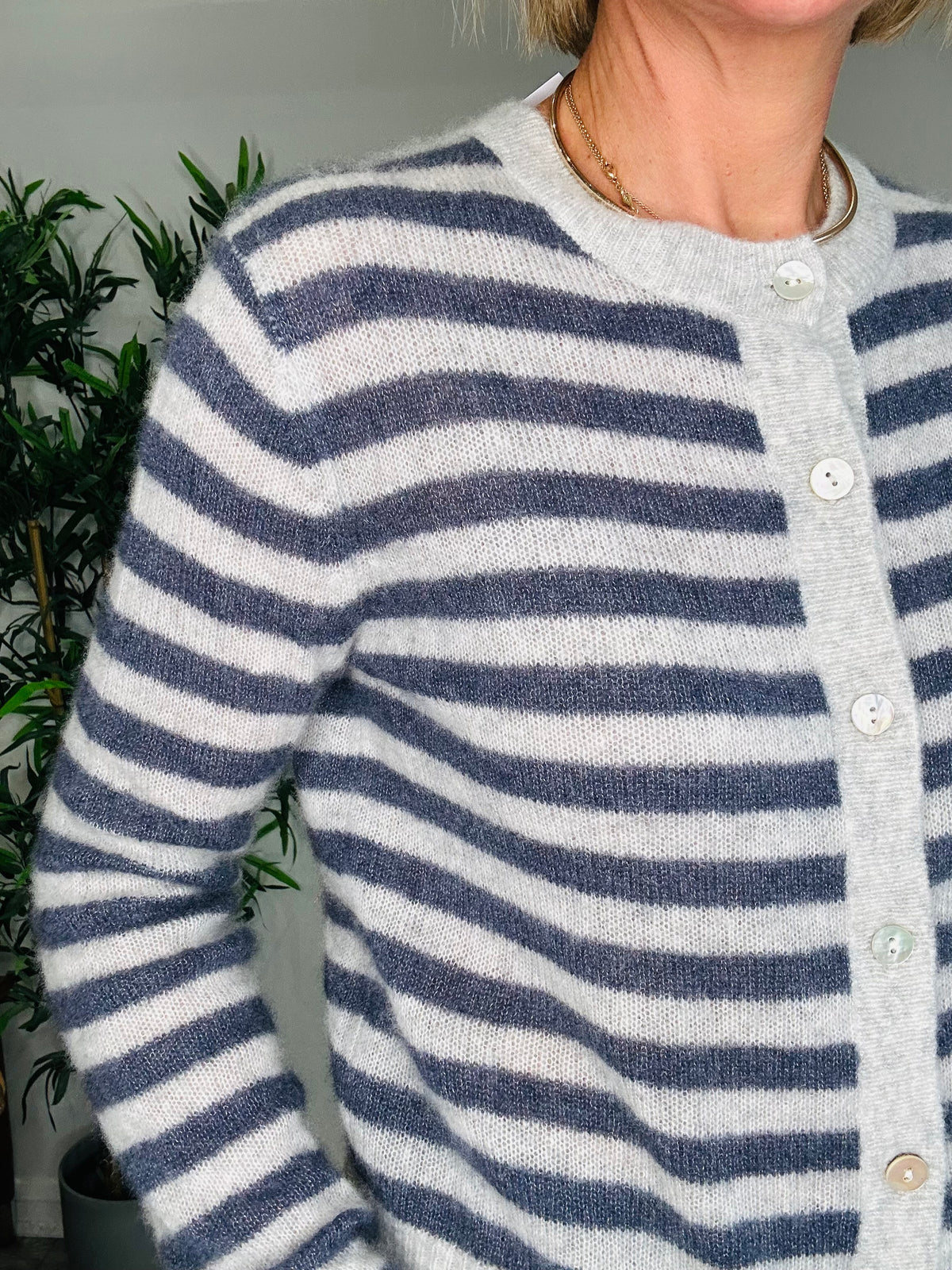 Striped Cardigan - Size XS