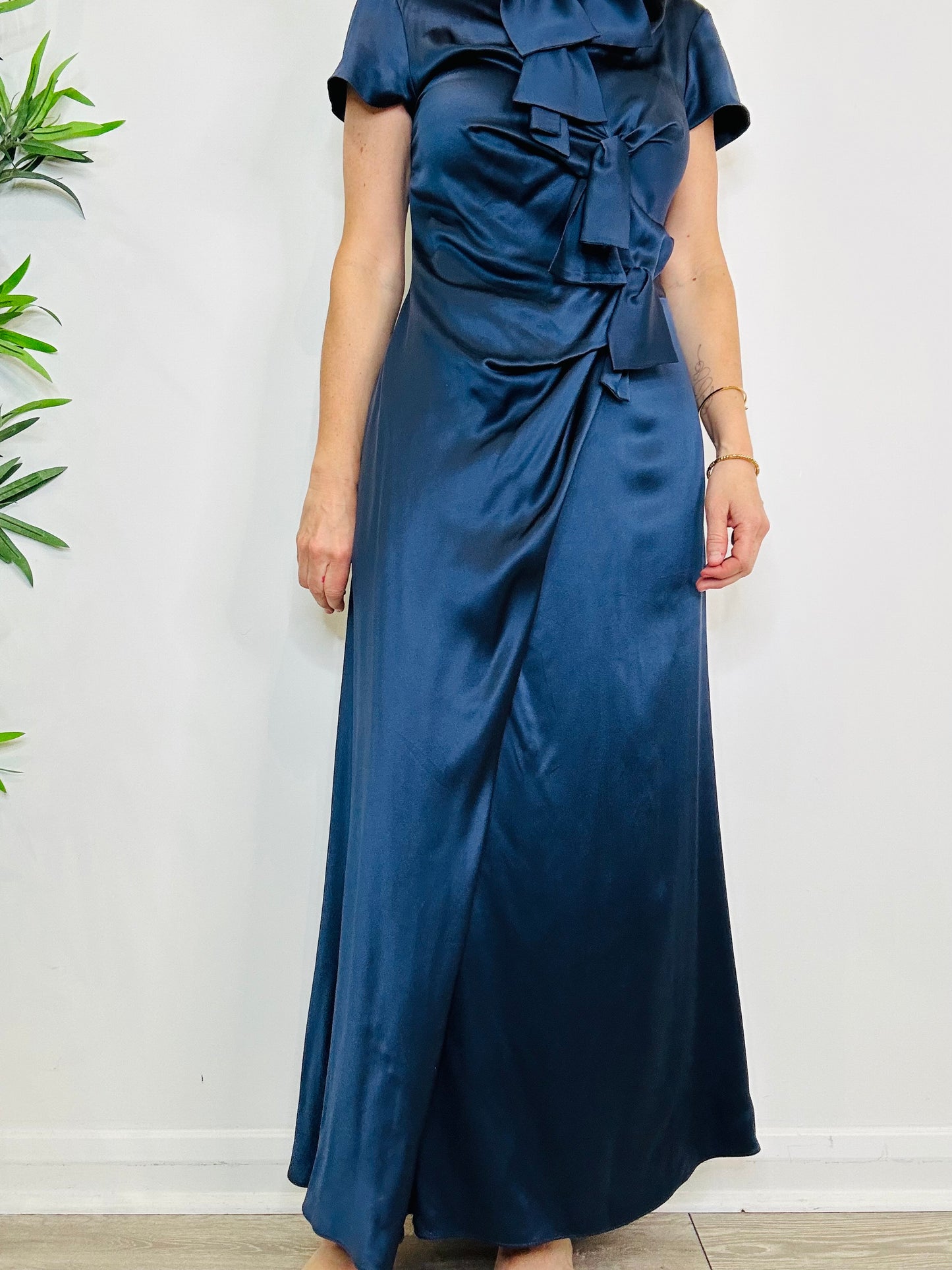 Silk Maxi Dress - Size 14