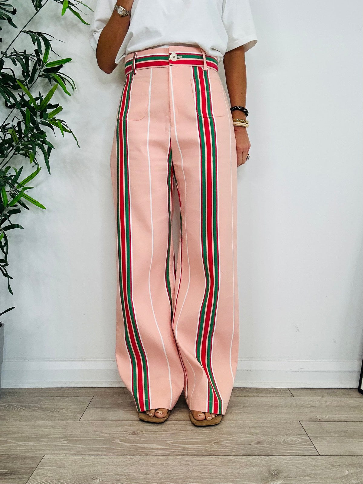 Pippi Striped Trousers - Size L