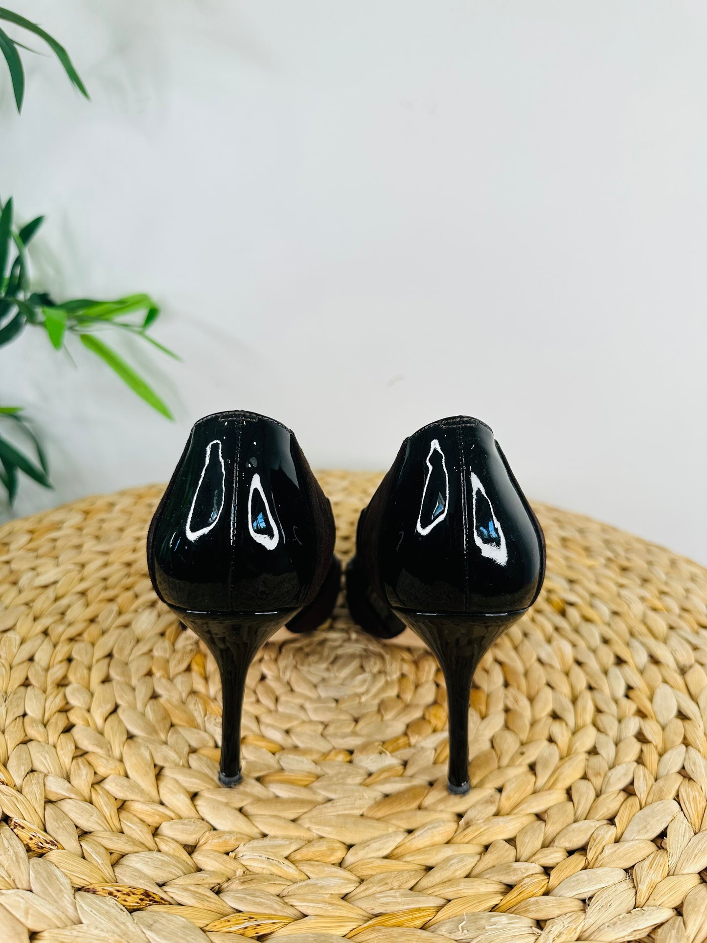 Leather & Suede Pumps - Size 38.5