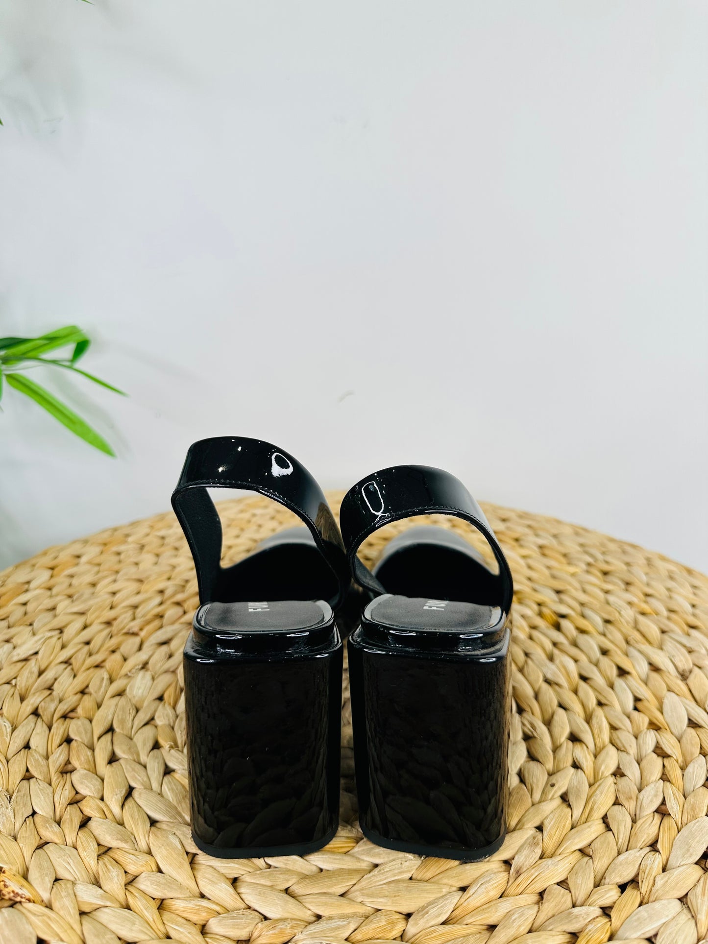 Patent Leather Slingback Pumps - Size 39