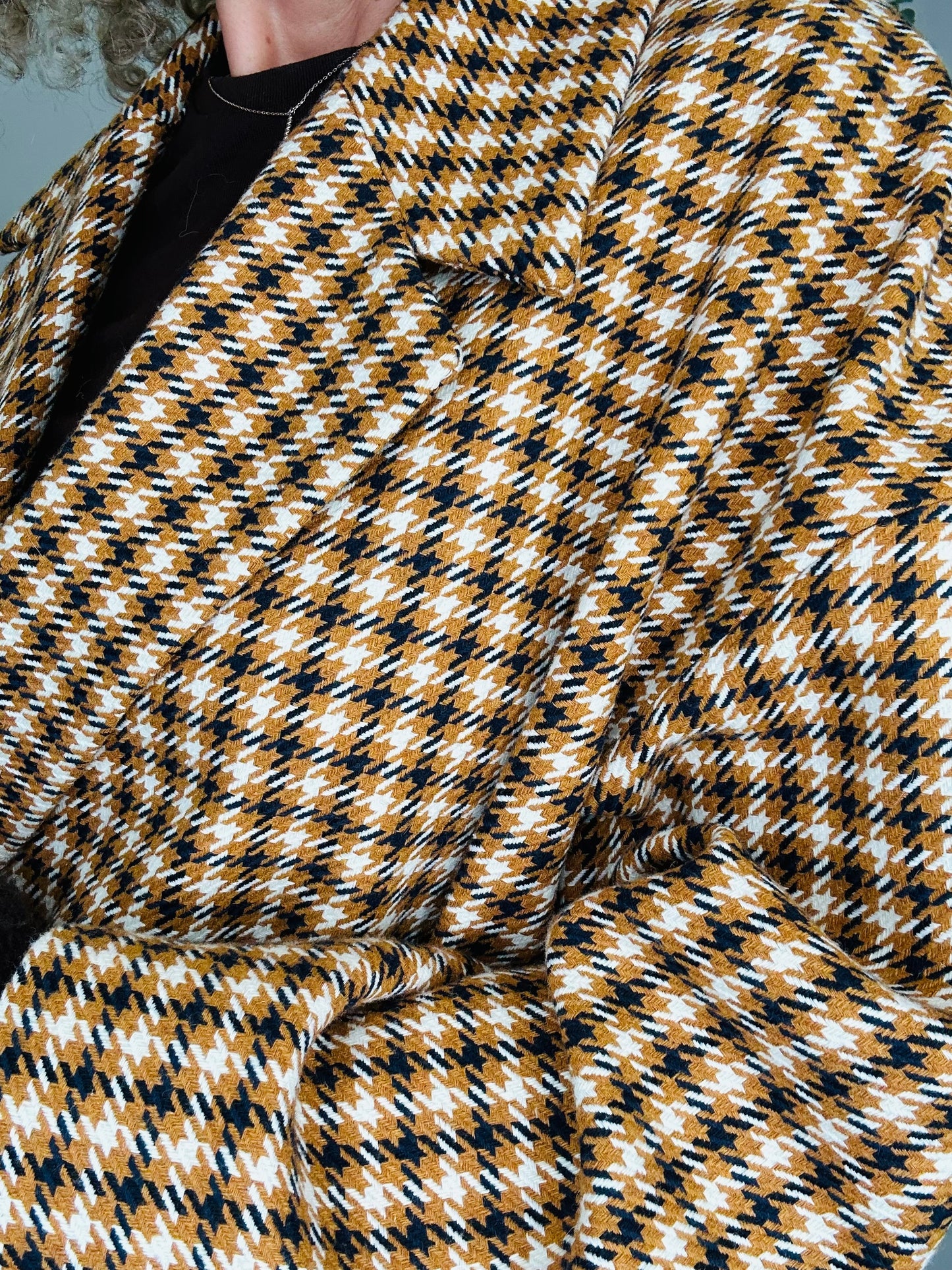 Houndstooth Check Blazer - Size XS/S