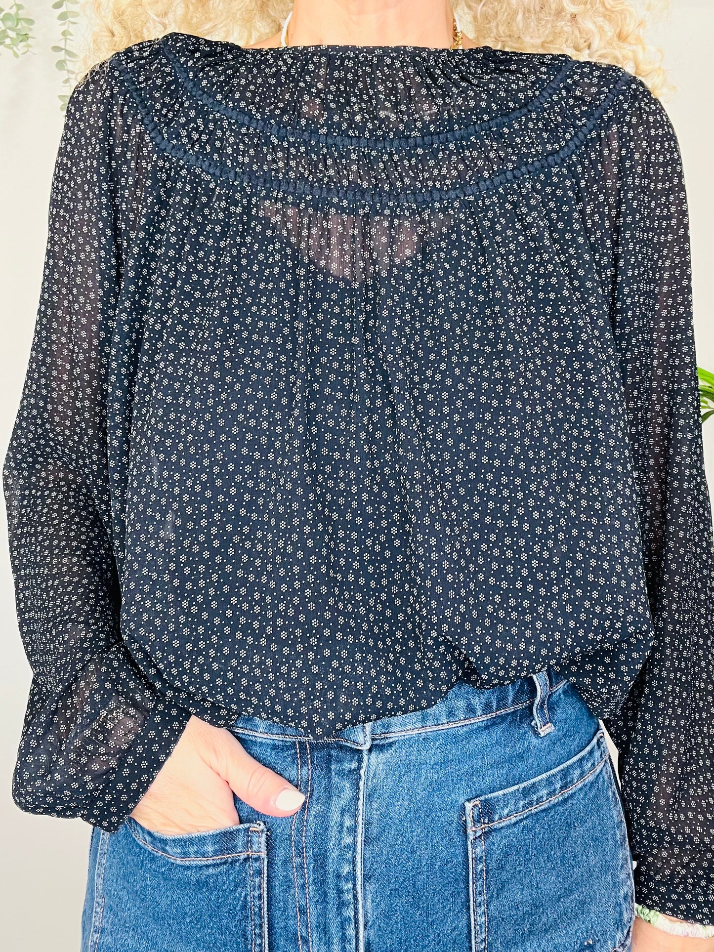 Patterned Blouse - Size L