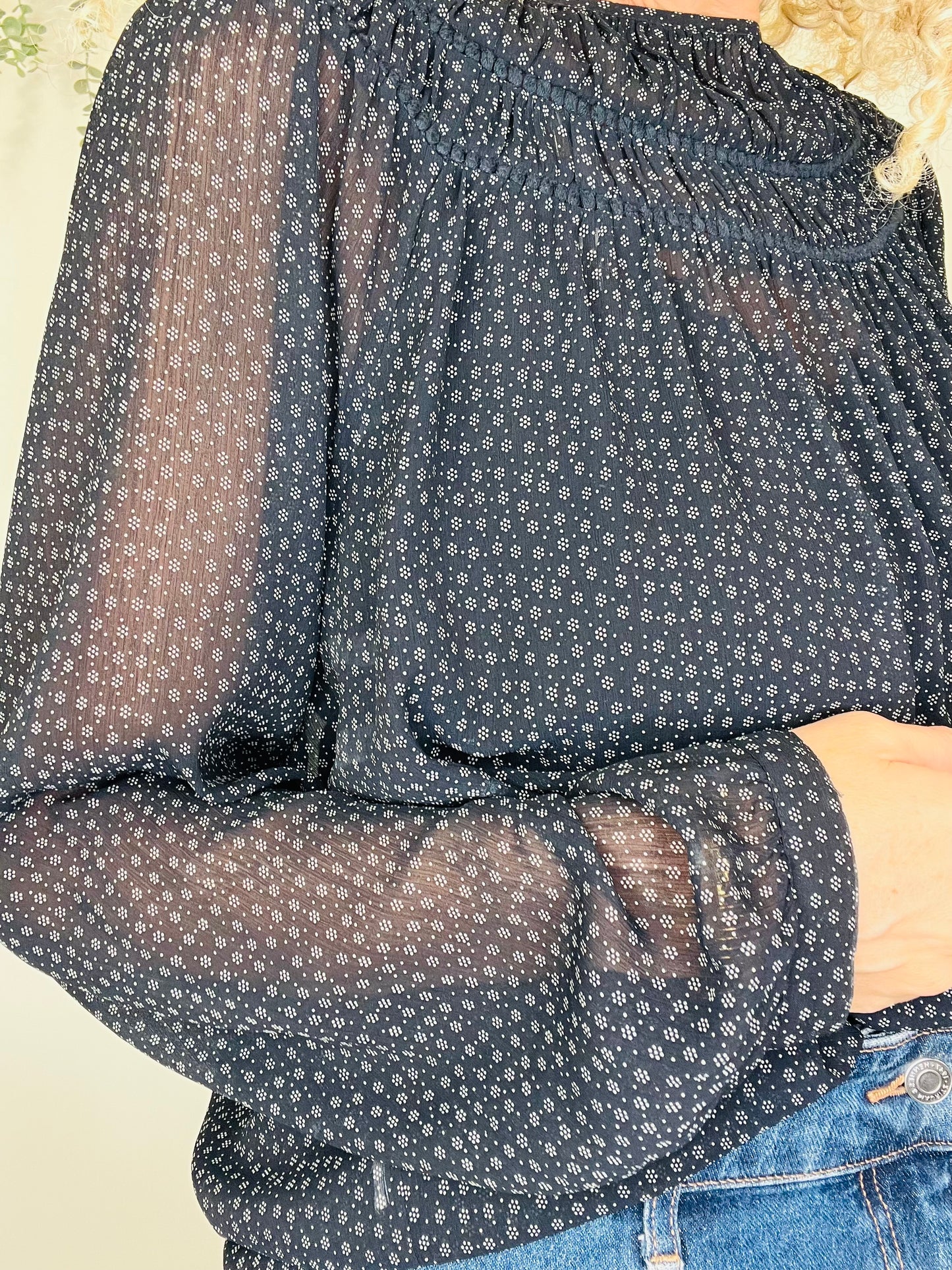 Patterned Blouse - Size L